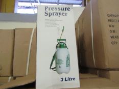 3ltr pressure sprayer, new and boxed