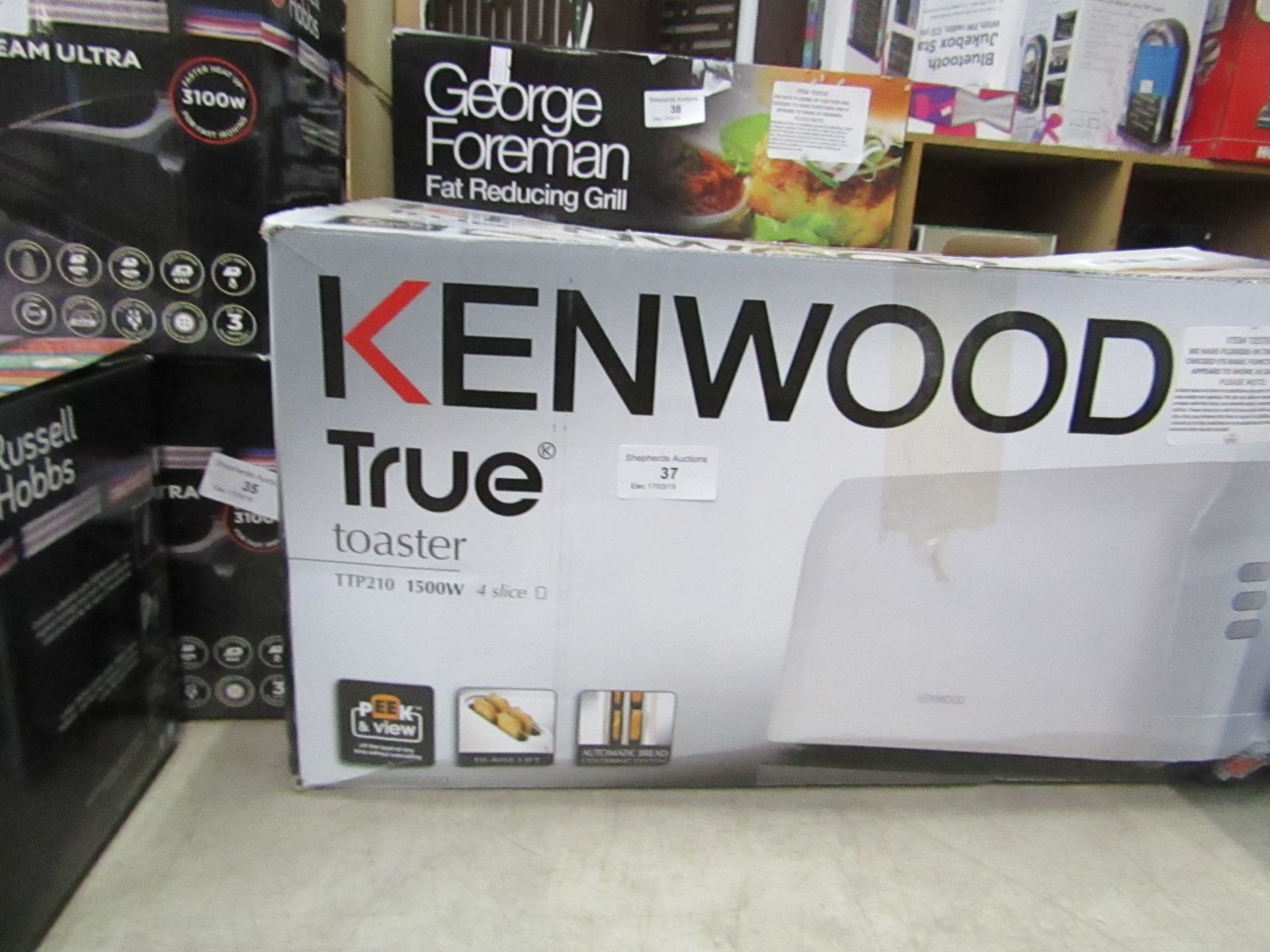 Kenwood 2 sliced toaster, tested working and boxed