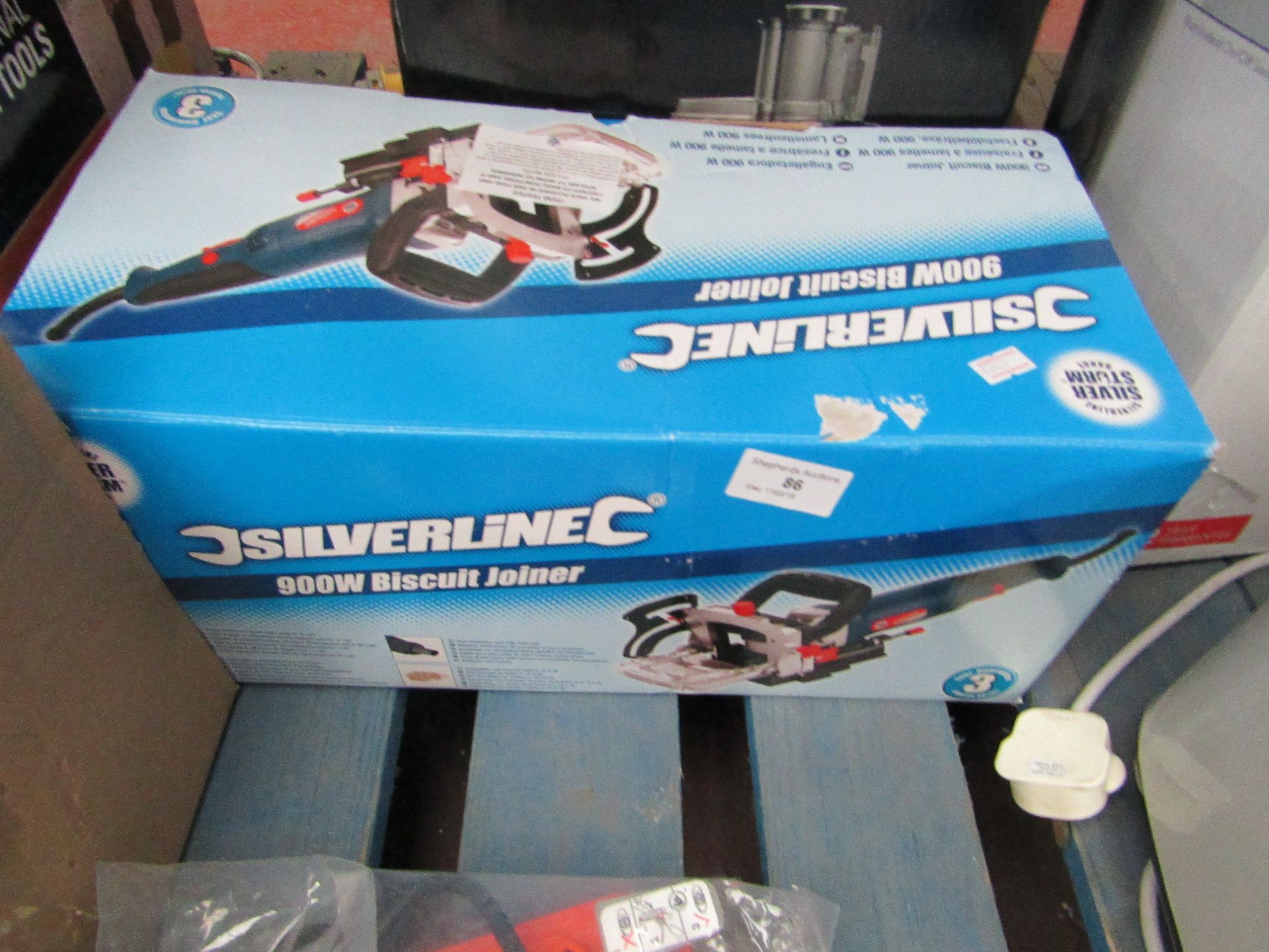 Silverline 900w biscuit joiner, tested working and boxed