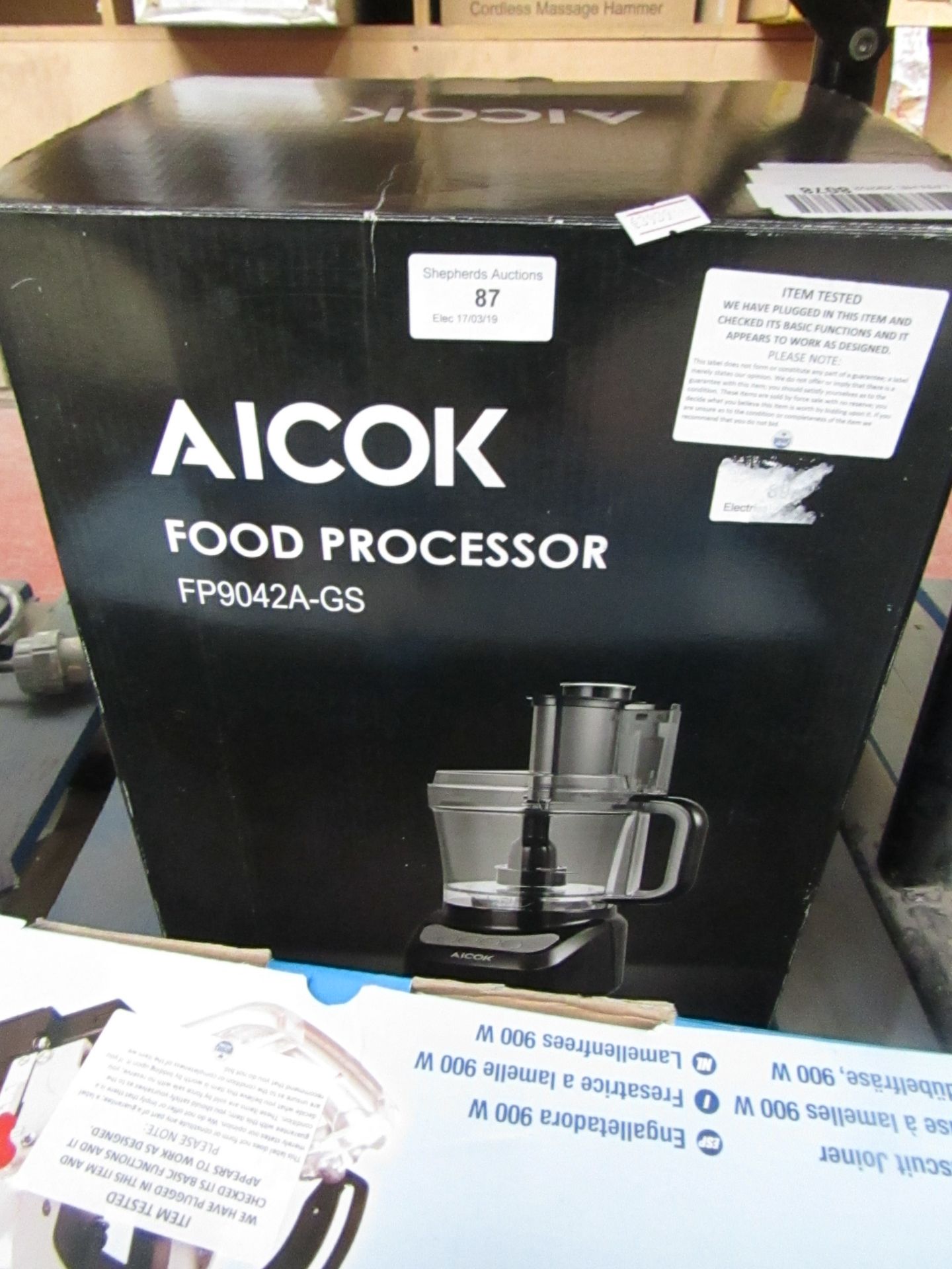 Alcok food processor tested working and boxed
