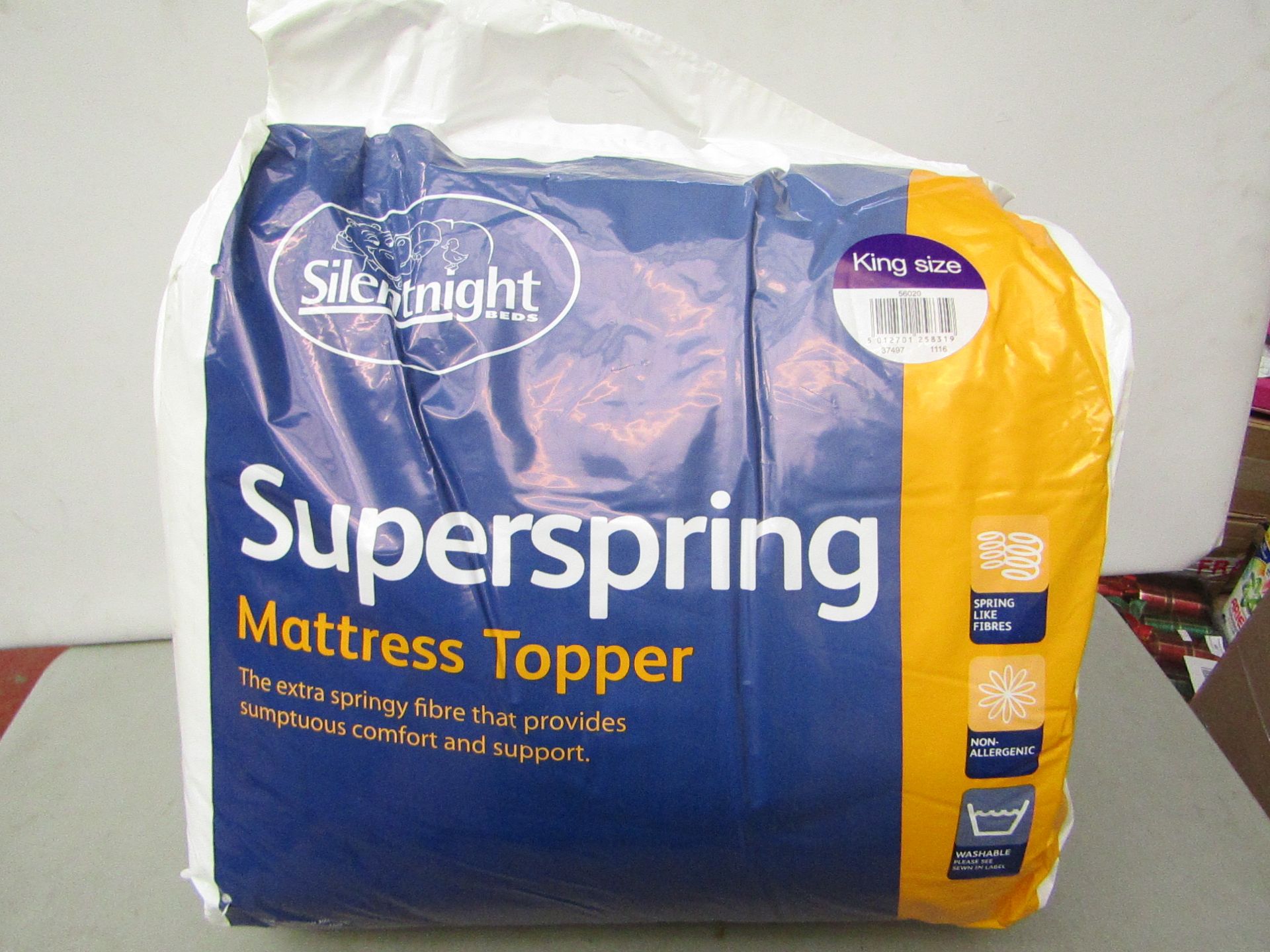 Silentnight Superspring Mattress Topper King size new & packaged