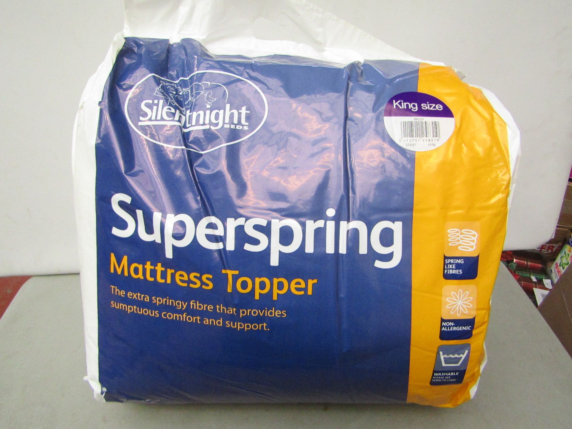Silentnight Superspring Mattress Topper King size new & packaged