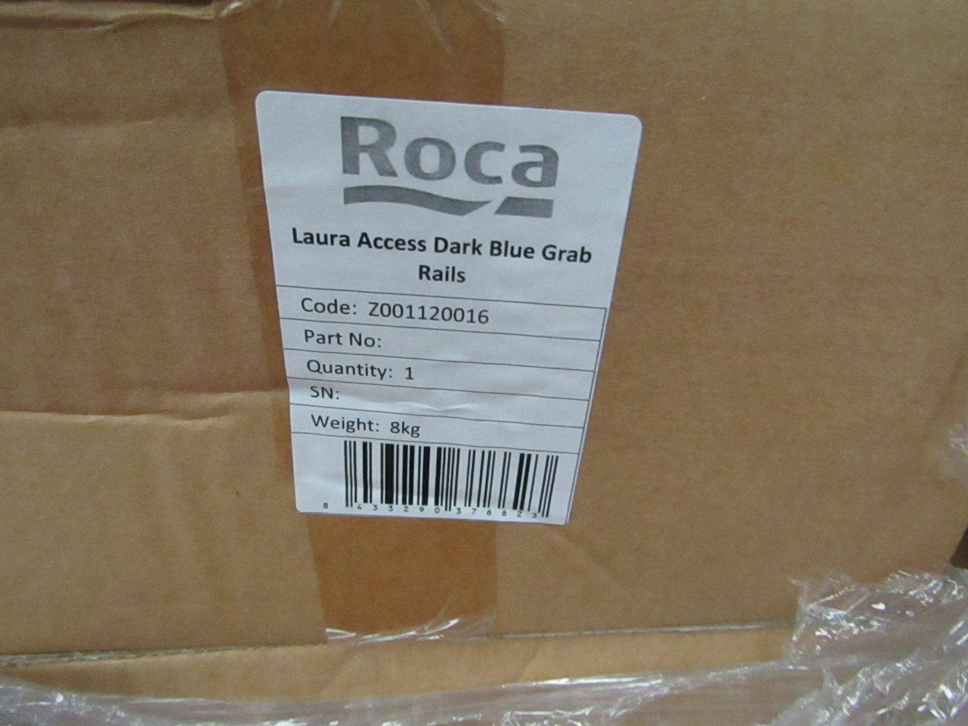 Roca Laura Access disabled toilet grab rail set in Dark Blue, please note the picture is the white - Image 2 of 2