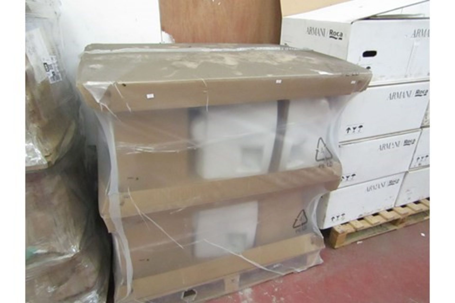 Pallet containing 18x Nabis Desire wall hung toilet pans. All new (located in unit 6B)