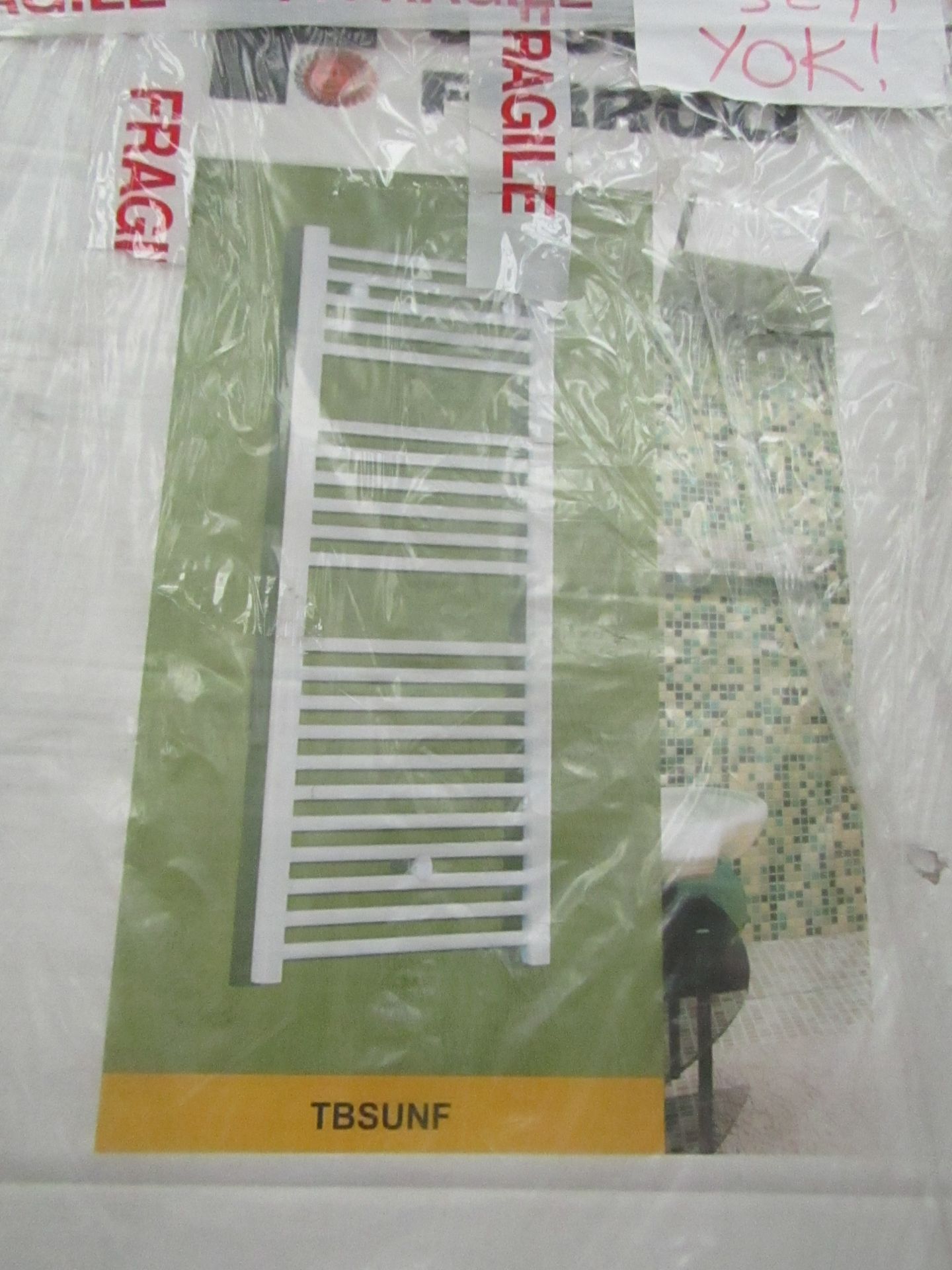 Gruppo Ferroli white Towel Radiator New and Boxed, Size 500x1770mm