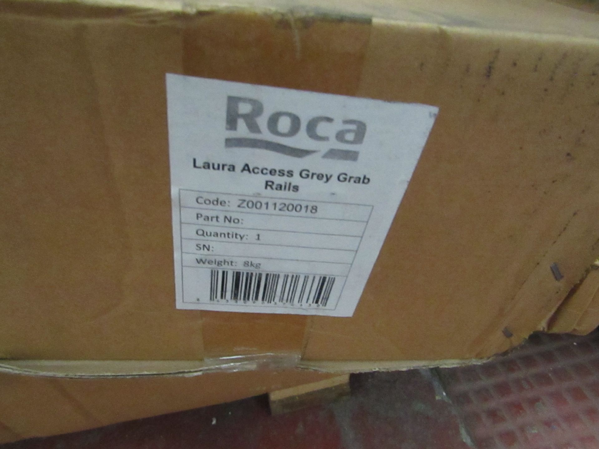 Roca Laura Access disabled toilet grab rail set in Grey, please note the picture is the white - Image 2 of 2