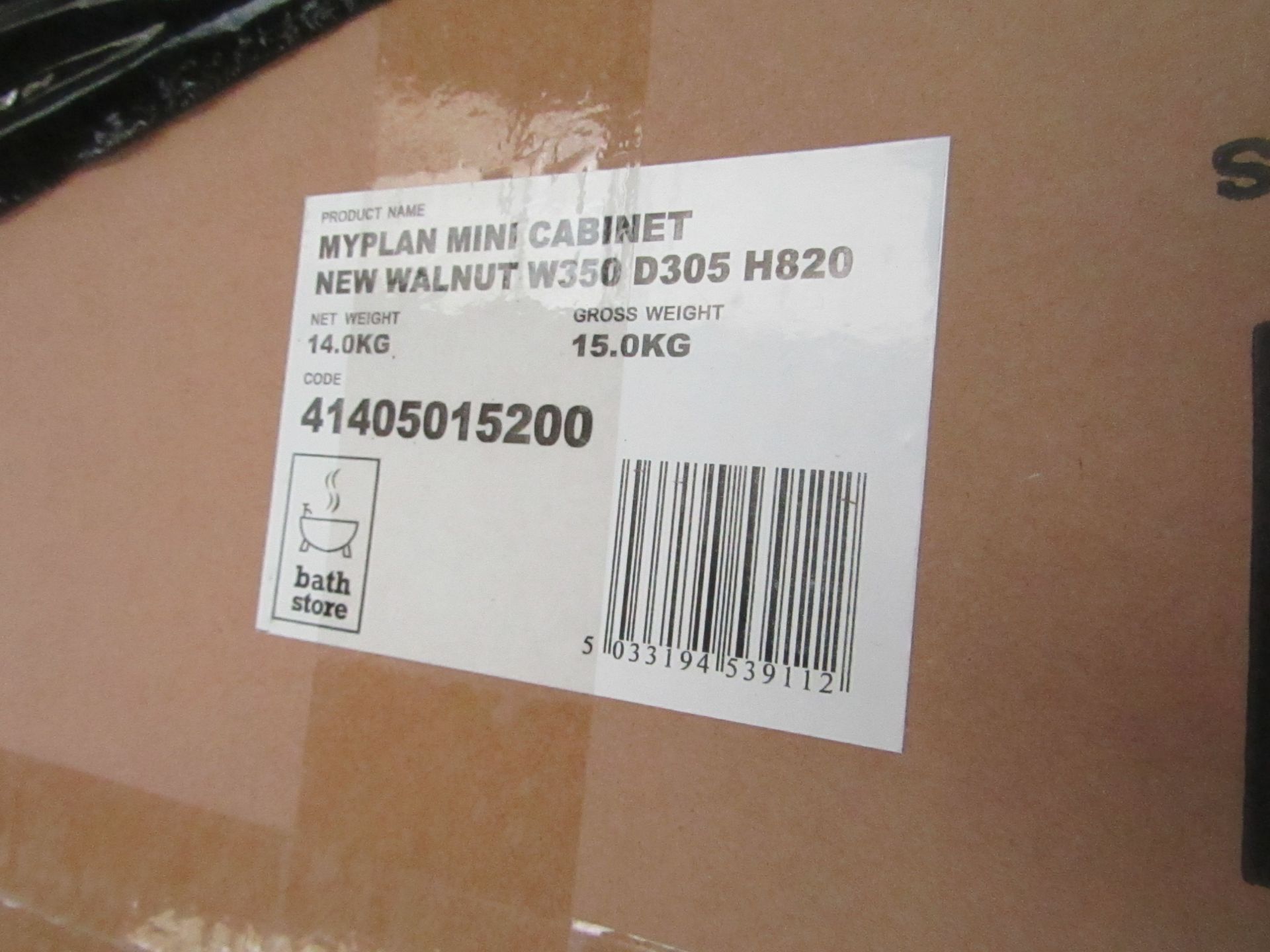 MyPlan 350mm Mini cabonet in New walnut, flat packed and still sealed - Image 2 of 2