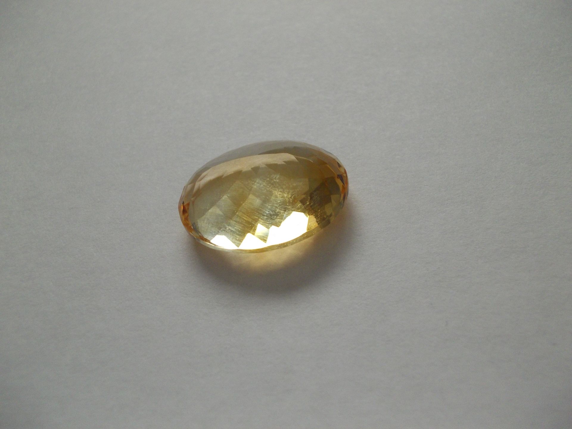 Yellow Golden Citrine Gem 18.54 cts  from Brazil Natural and Untreated