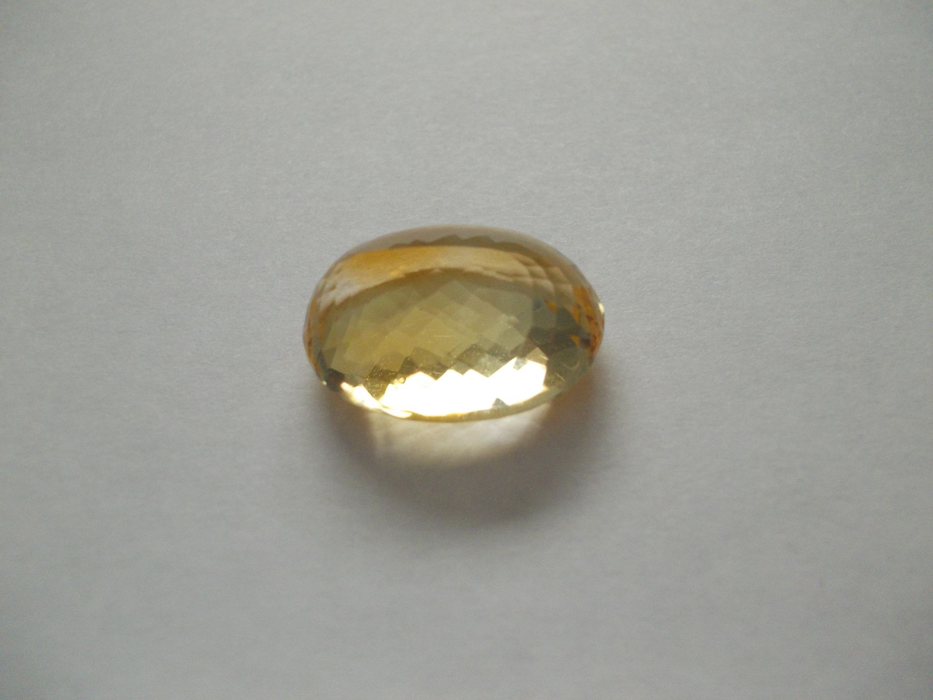 Yellow Golden Citrine Gem 20.35 cts  from Brazil Natural and Untreated