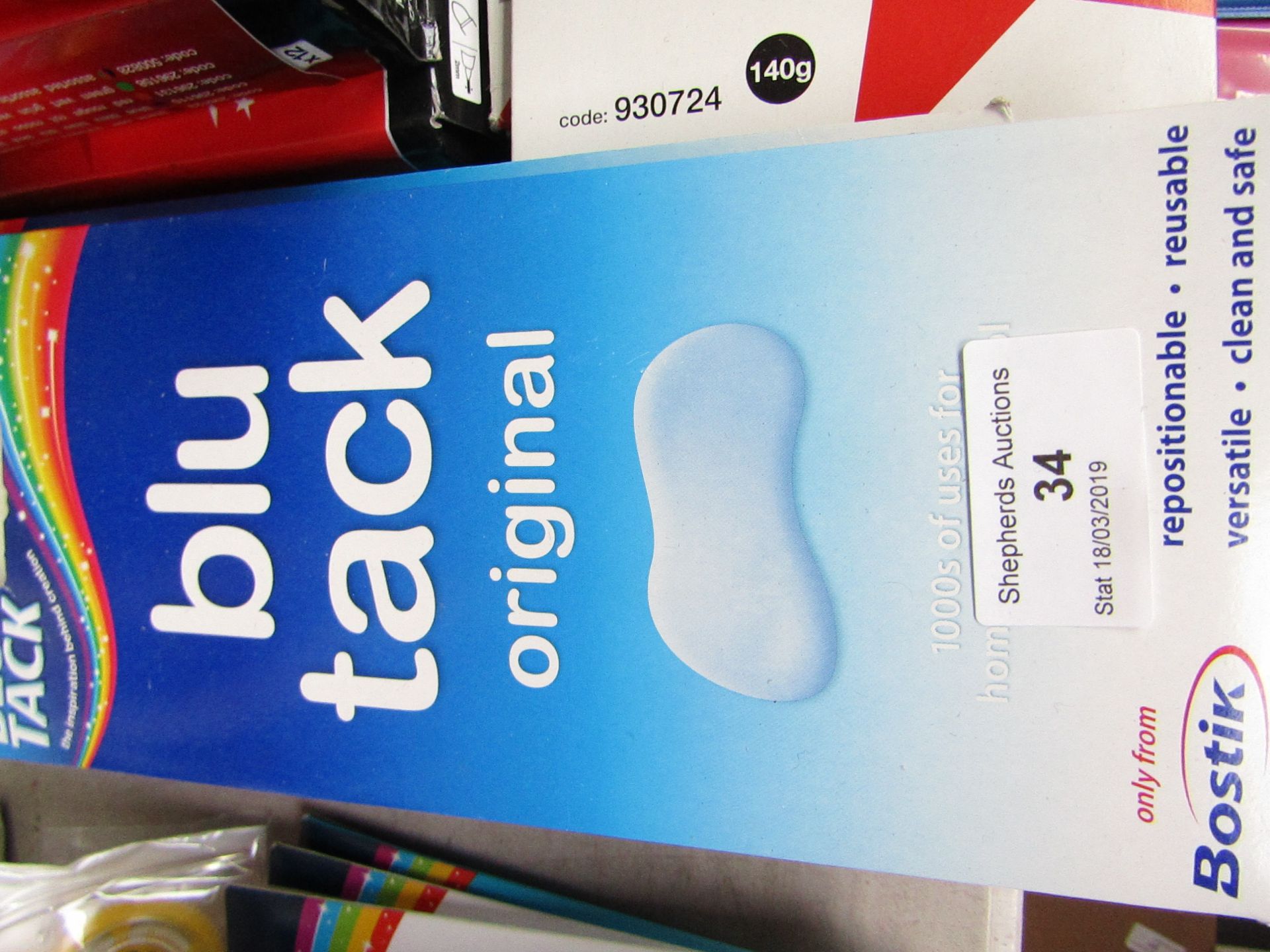 9x Packs of Bostick Blu tack original, unused