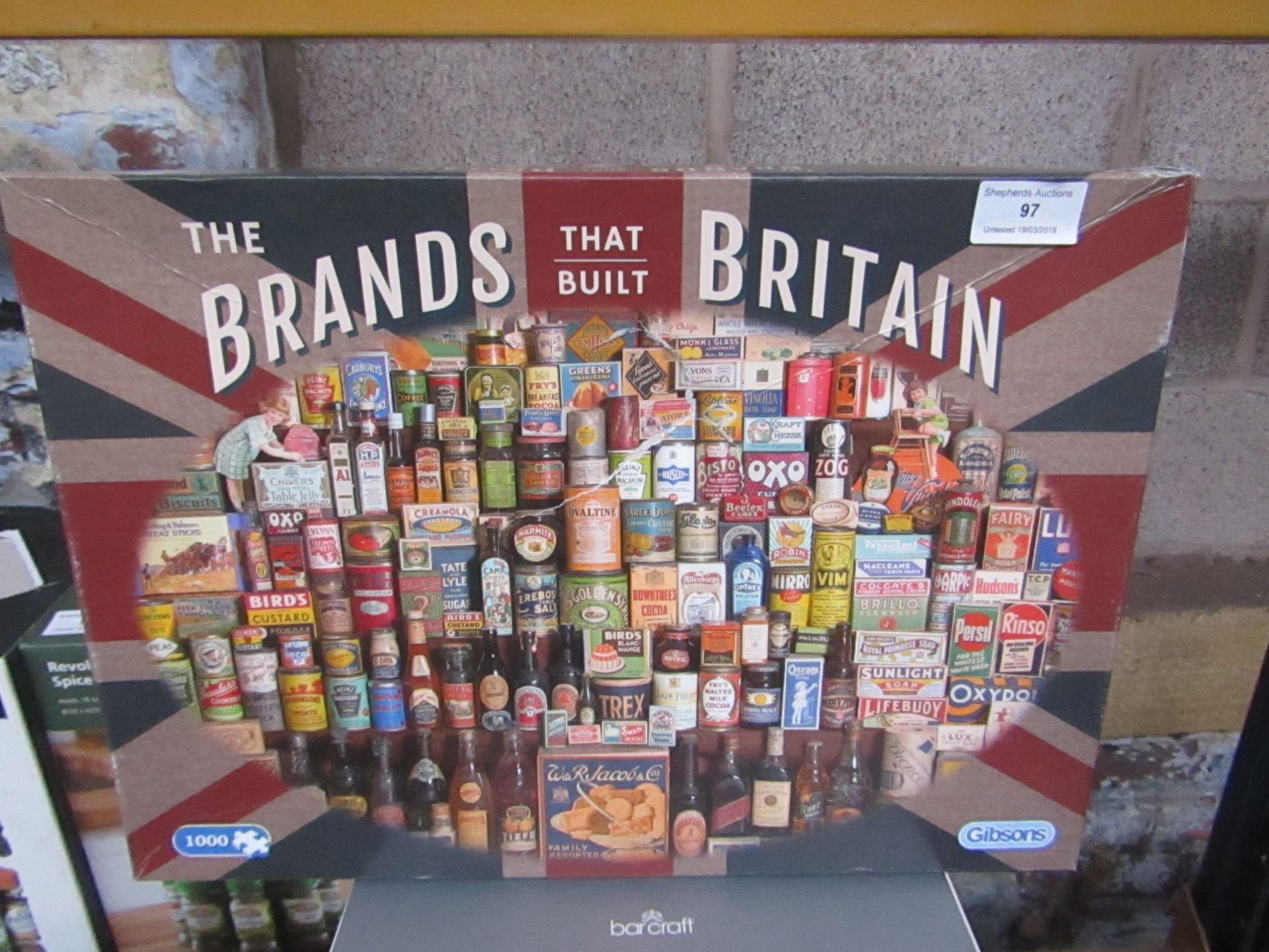 Brands That Built Britain 1000 piece jigsaw, boxed.