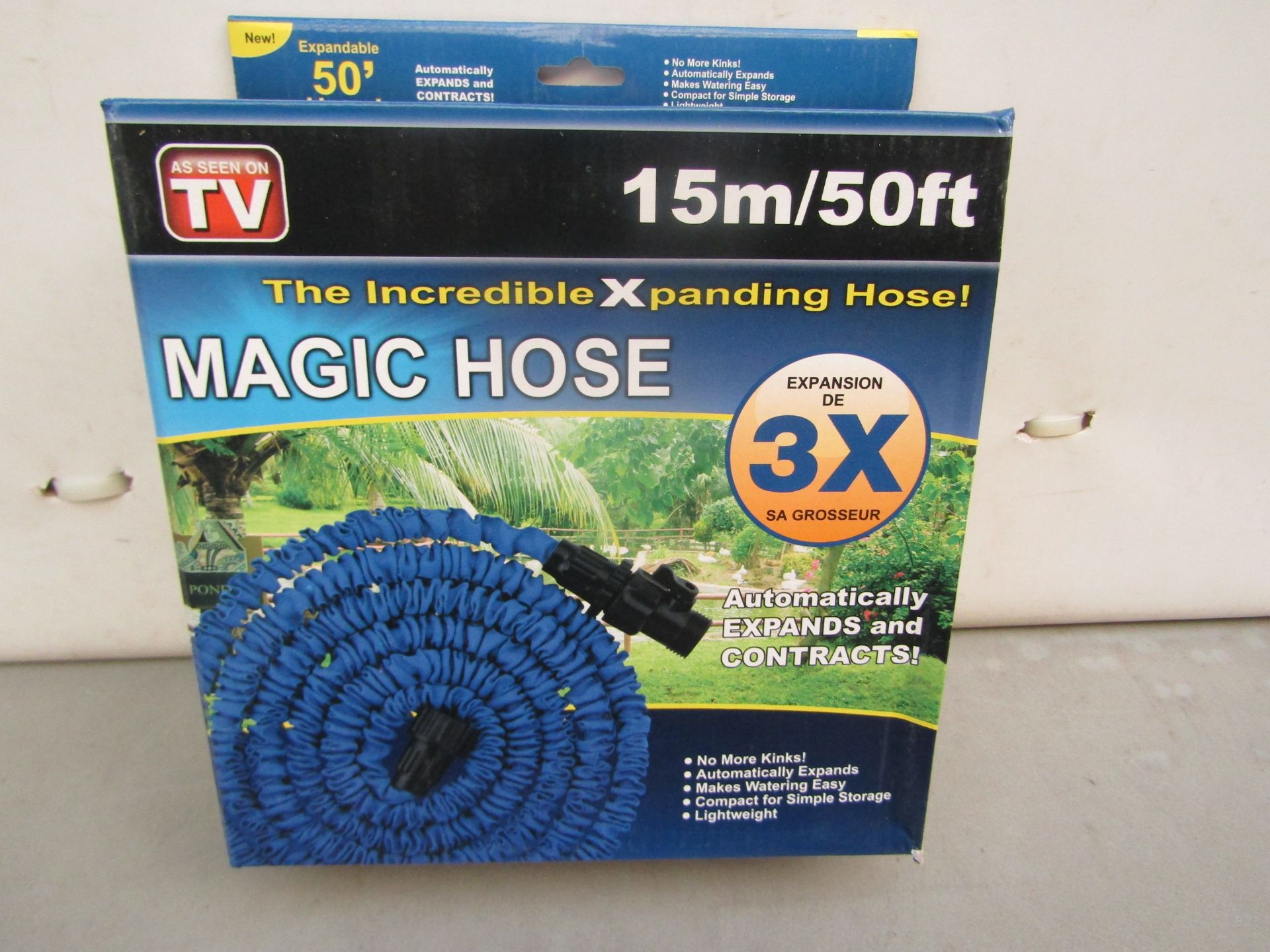 Magic Hose, The Incredible Xpanding Hose! Approx 15 M. Boxed