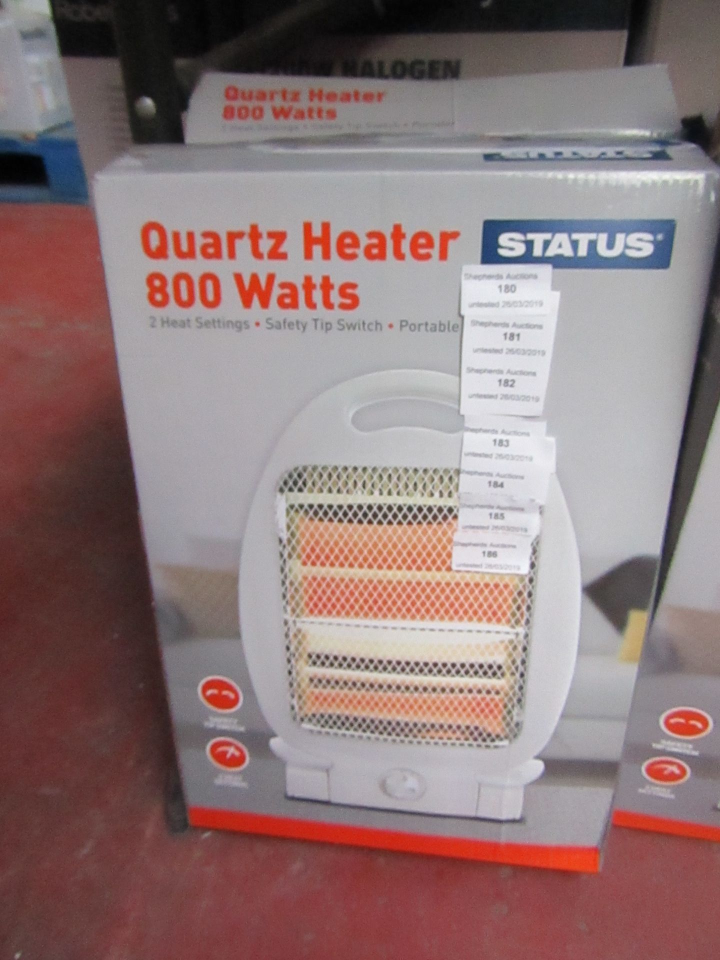 Quarer heater 800 watts boxed and unchecked