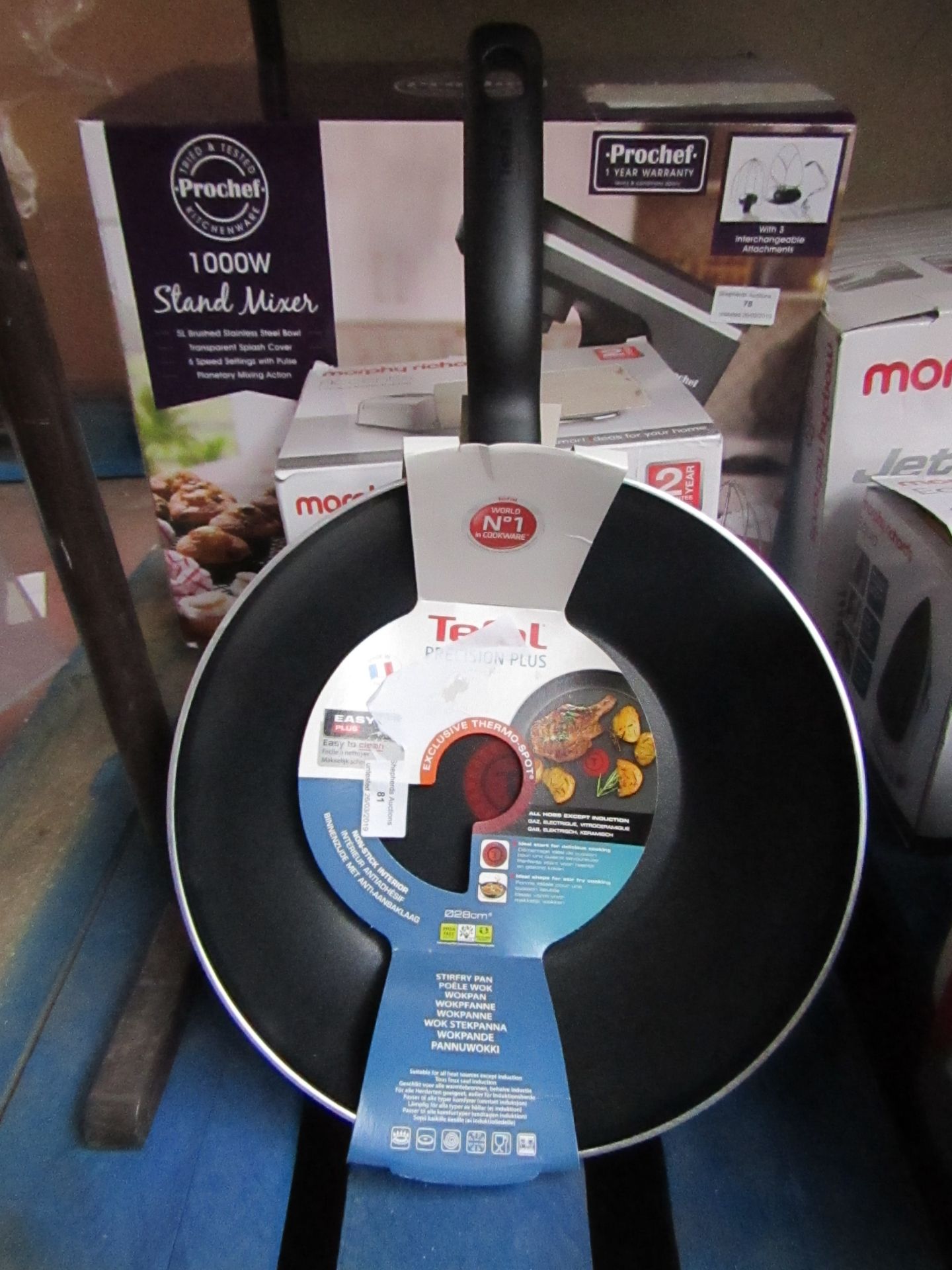 Tefal cooking pan unboxed  and unchecked
