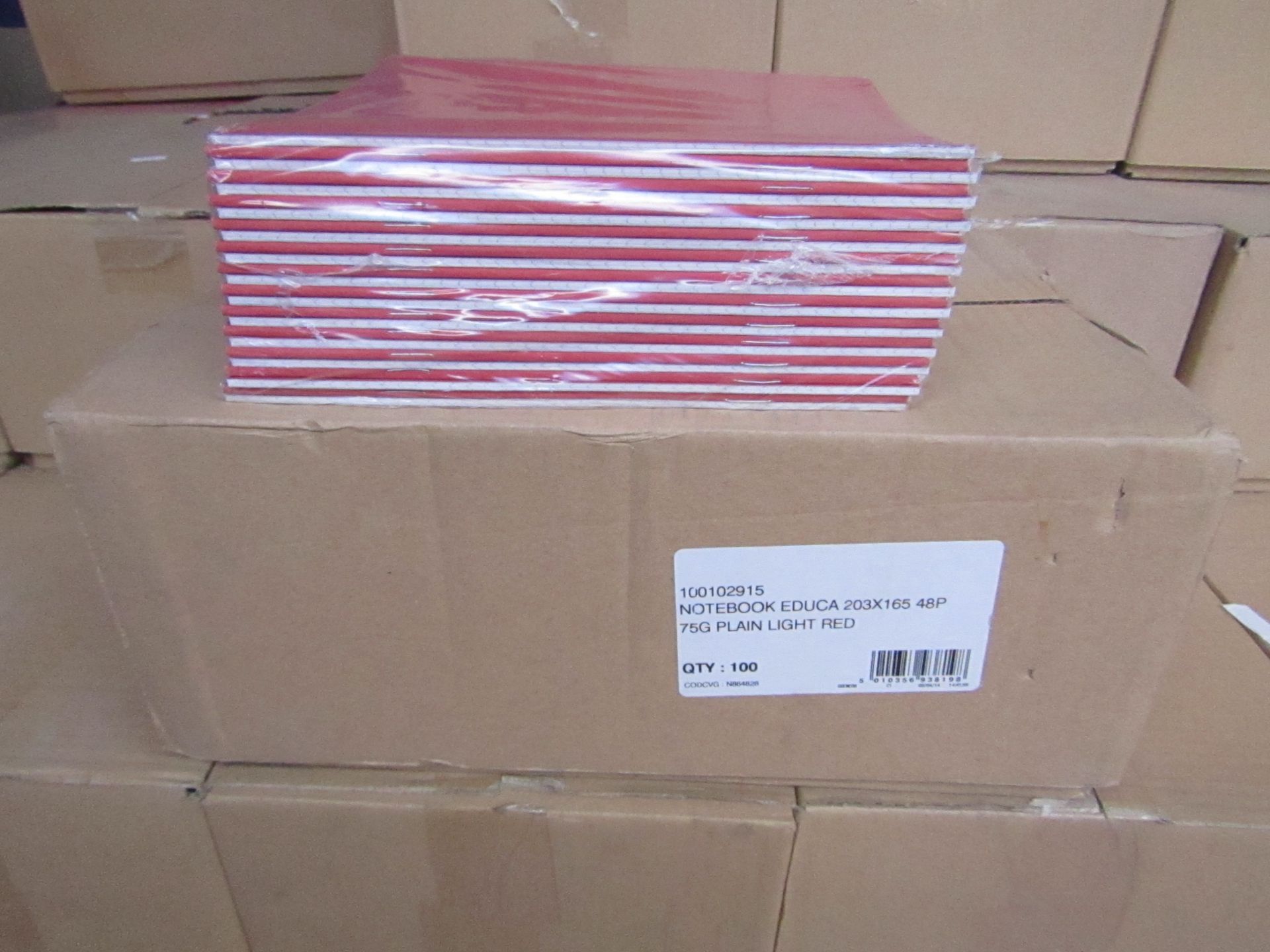 Box of approx 100 Exercise Books