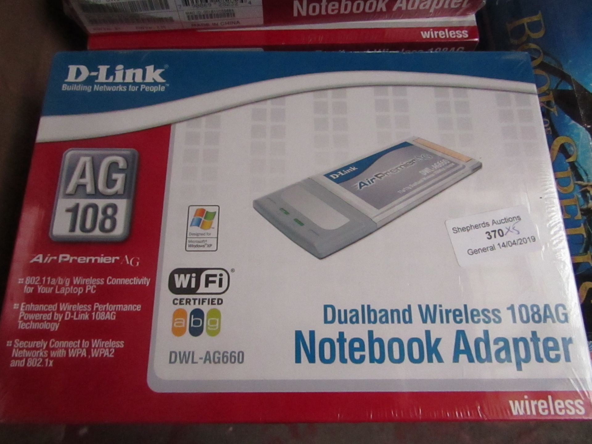 5 x D - Link Dualband wireless 108ag adapter new and sealed in box