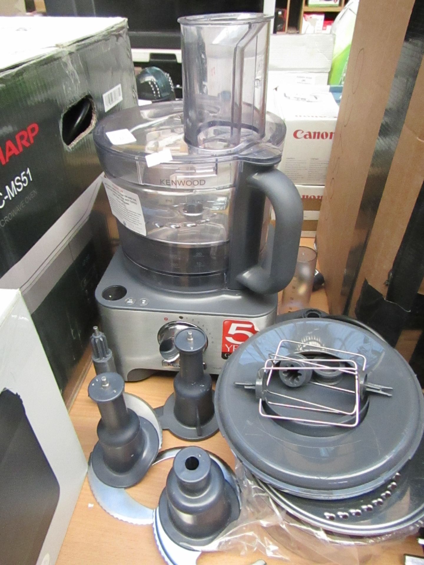 Kenwood MultiPro food processor, powers on but faulty when spinning. RRP £127.18 at https://www.