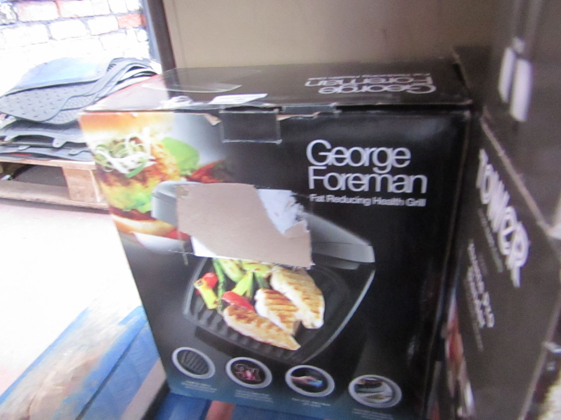 georgre foreman fat reducing health grill untested and boxed