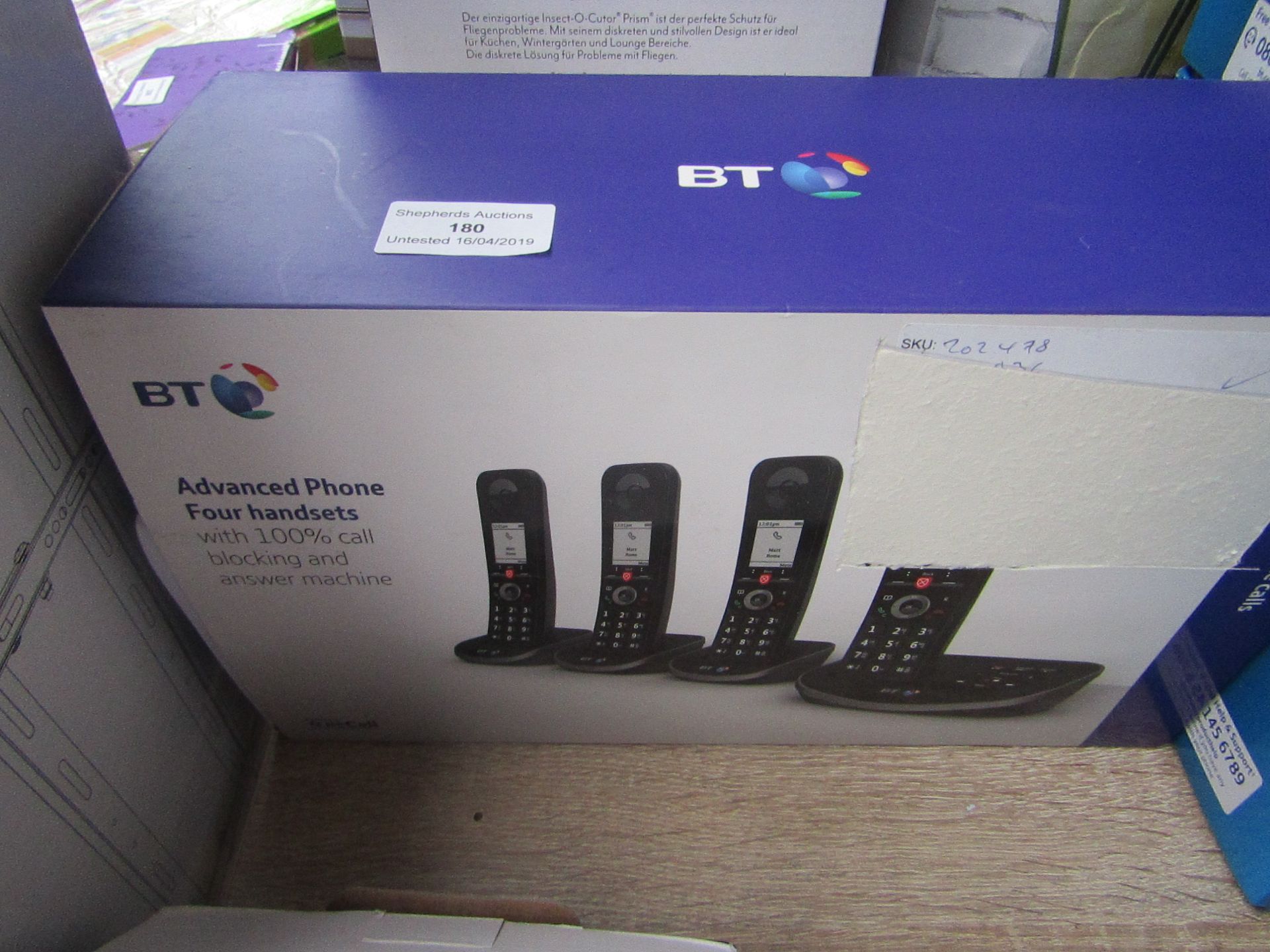 BT 4 handset adavanced phones untested and boxed