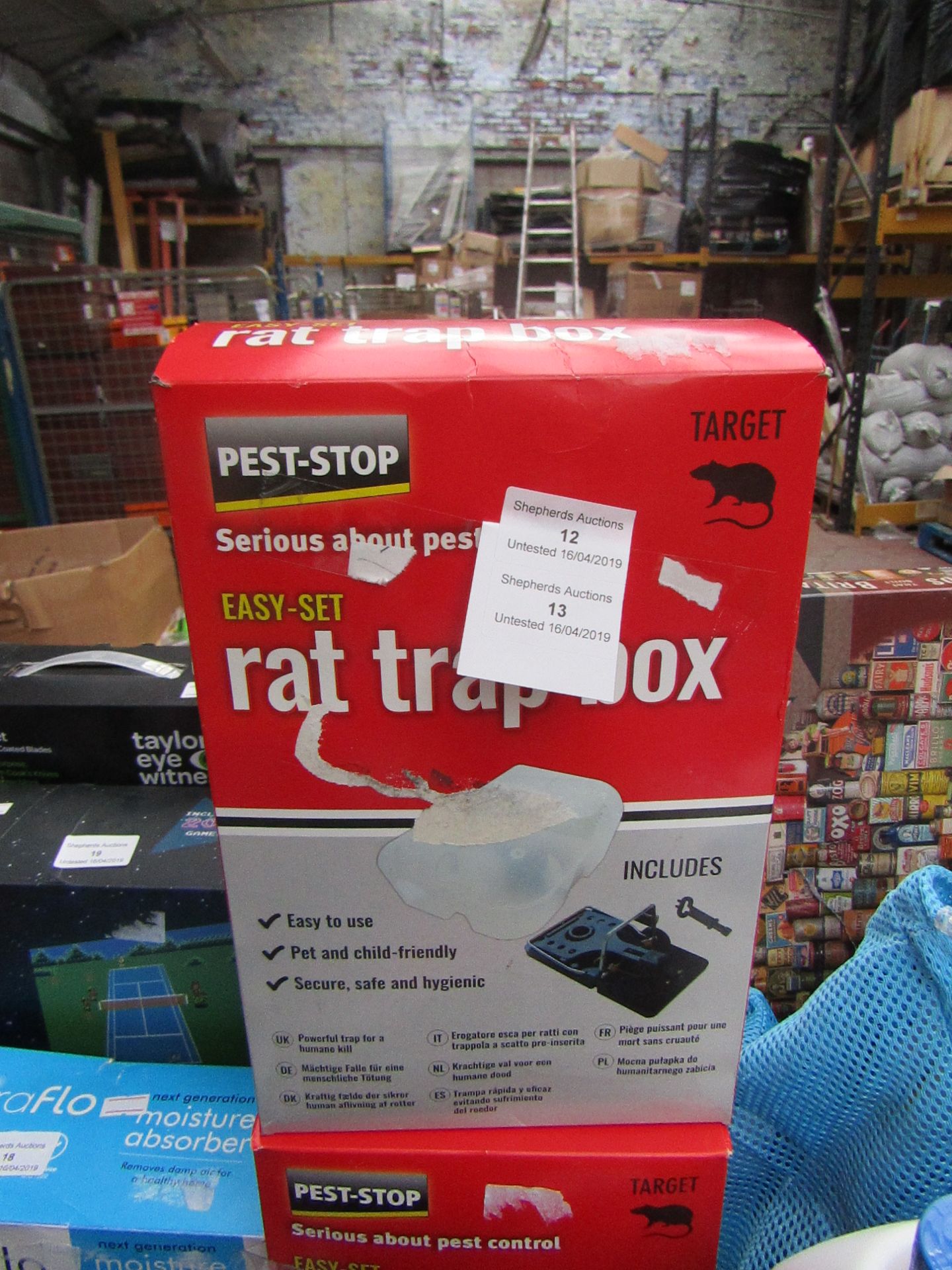 pest stop rat trap box untested and boxed