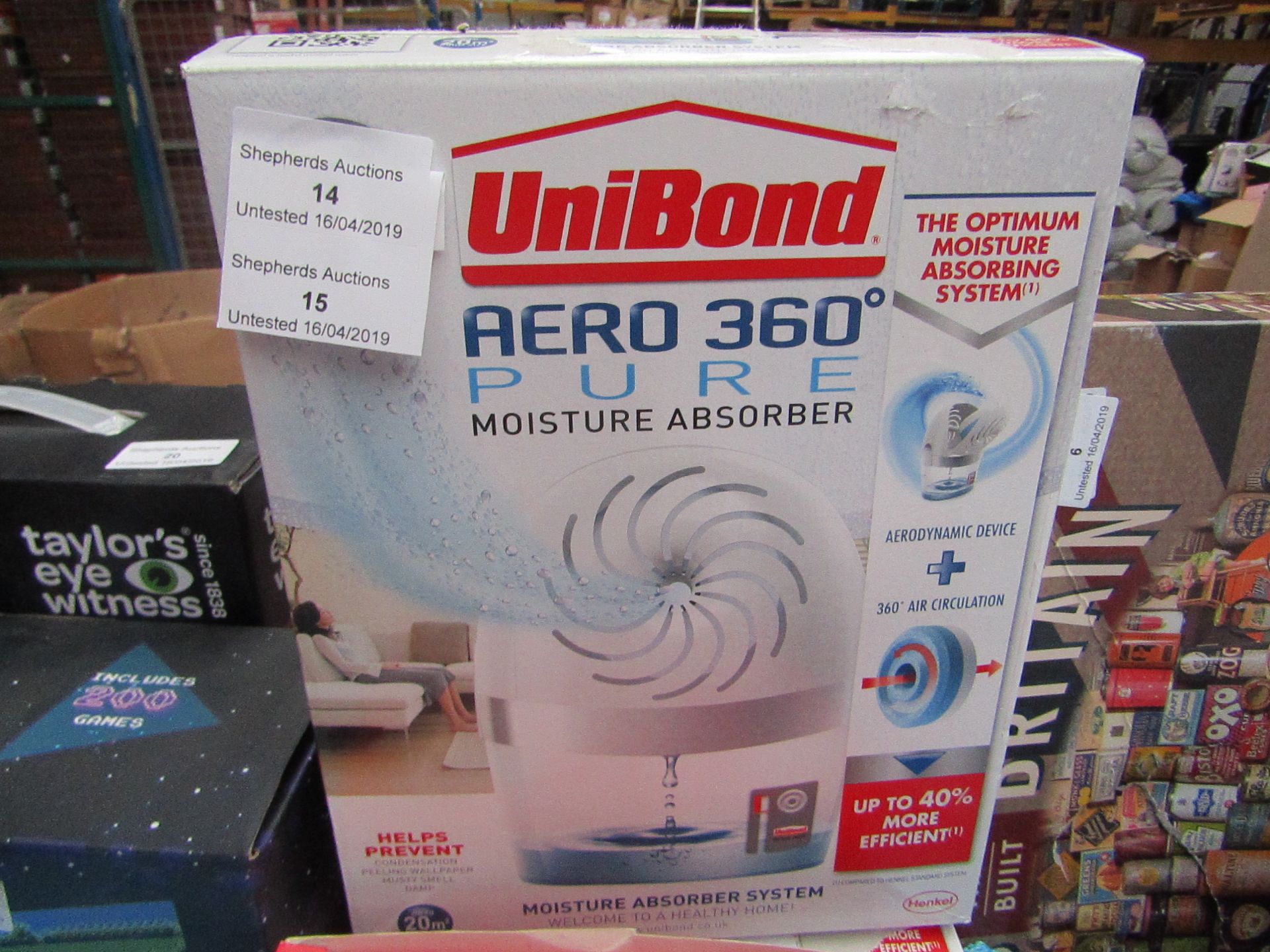 unibond aero 360 moistrue absorber untested and boxed