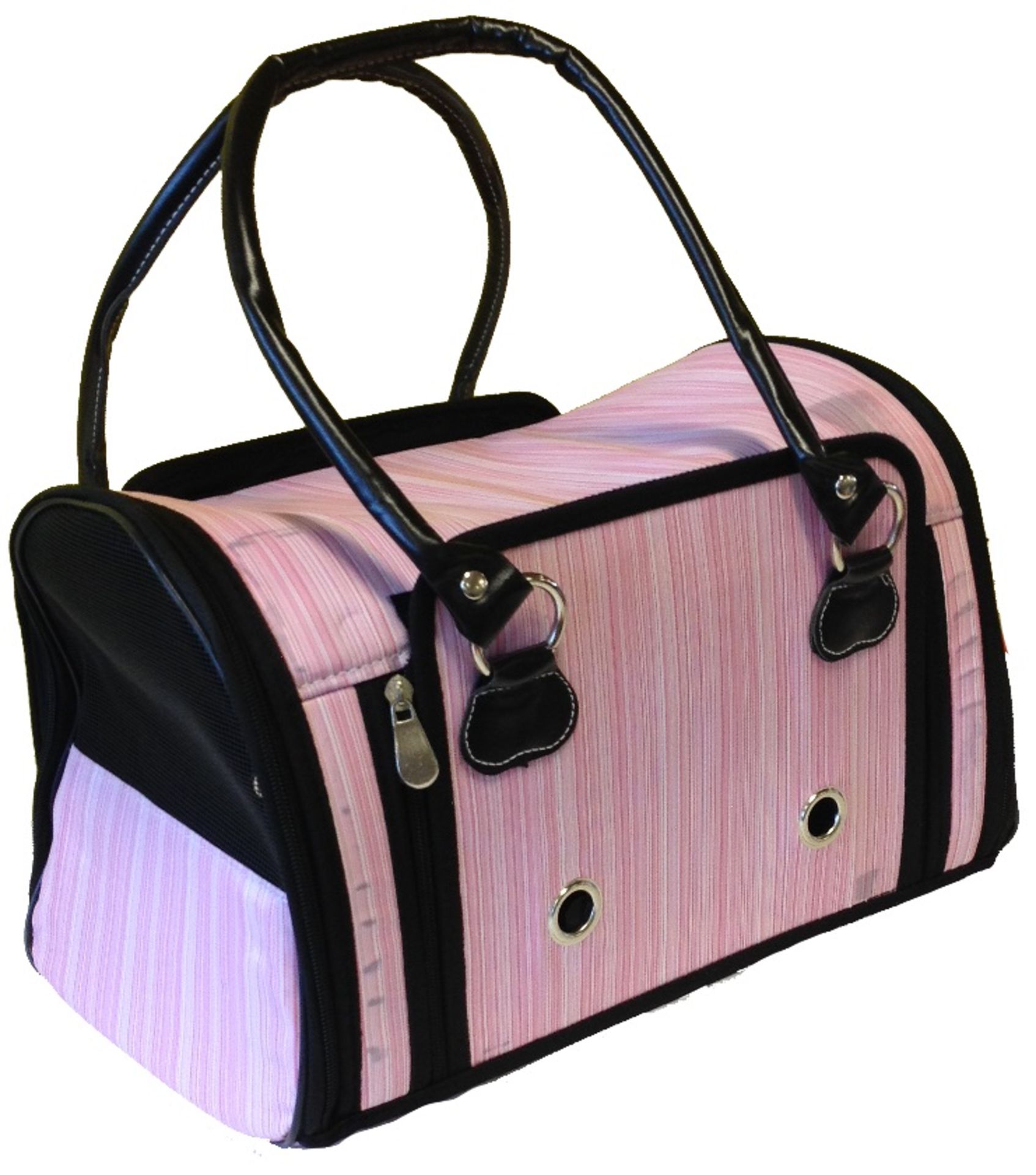 PET CARRIER ideal for cat or small animal for vet visits or safe car transporter - Pink Colour