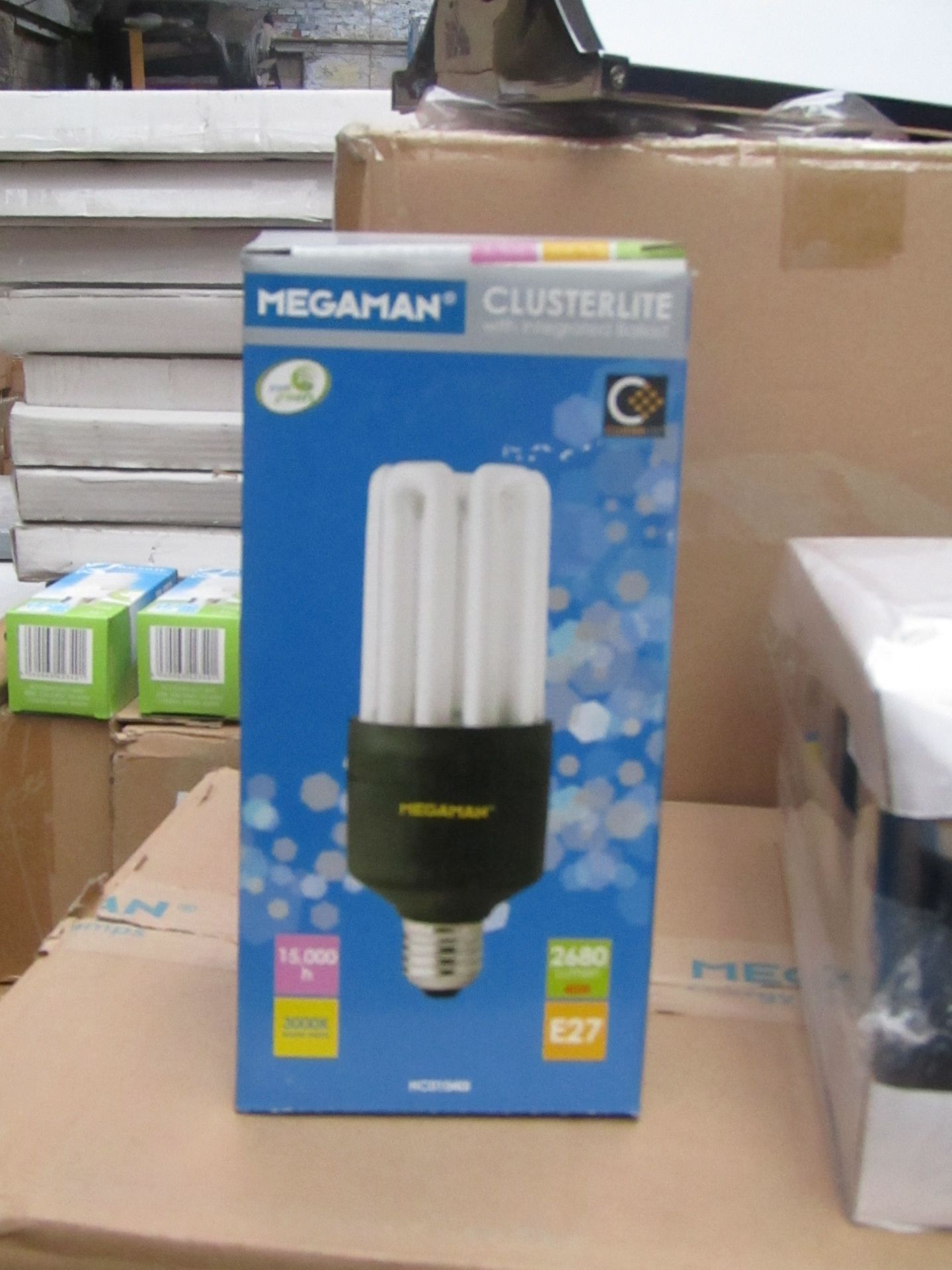 Megaman Cluster light 15000h, 60w E27 cool white 4000K light bulb