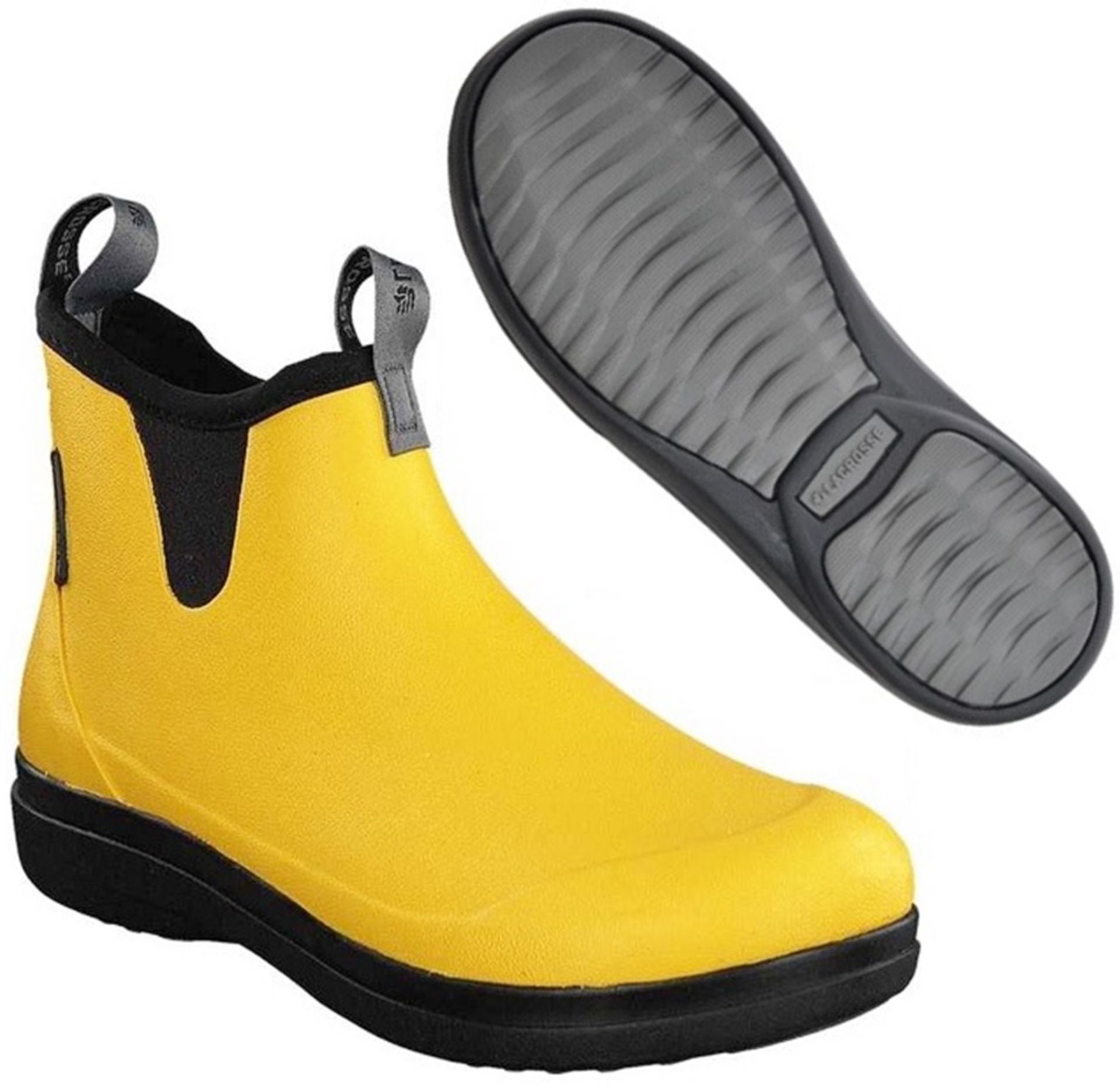 LACROSS NEOPRENE ANKLE WELLIES IN YELLOW 100% waterproof UK 9 / EU 40