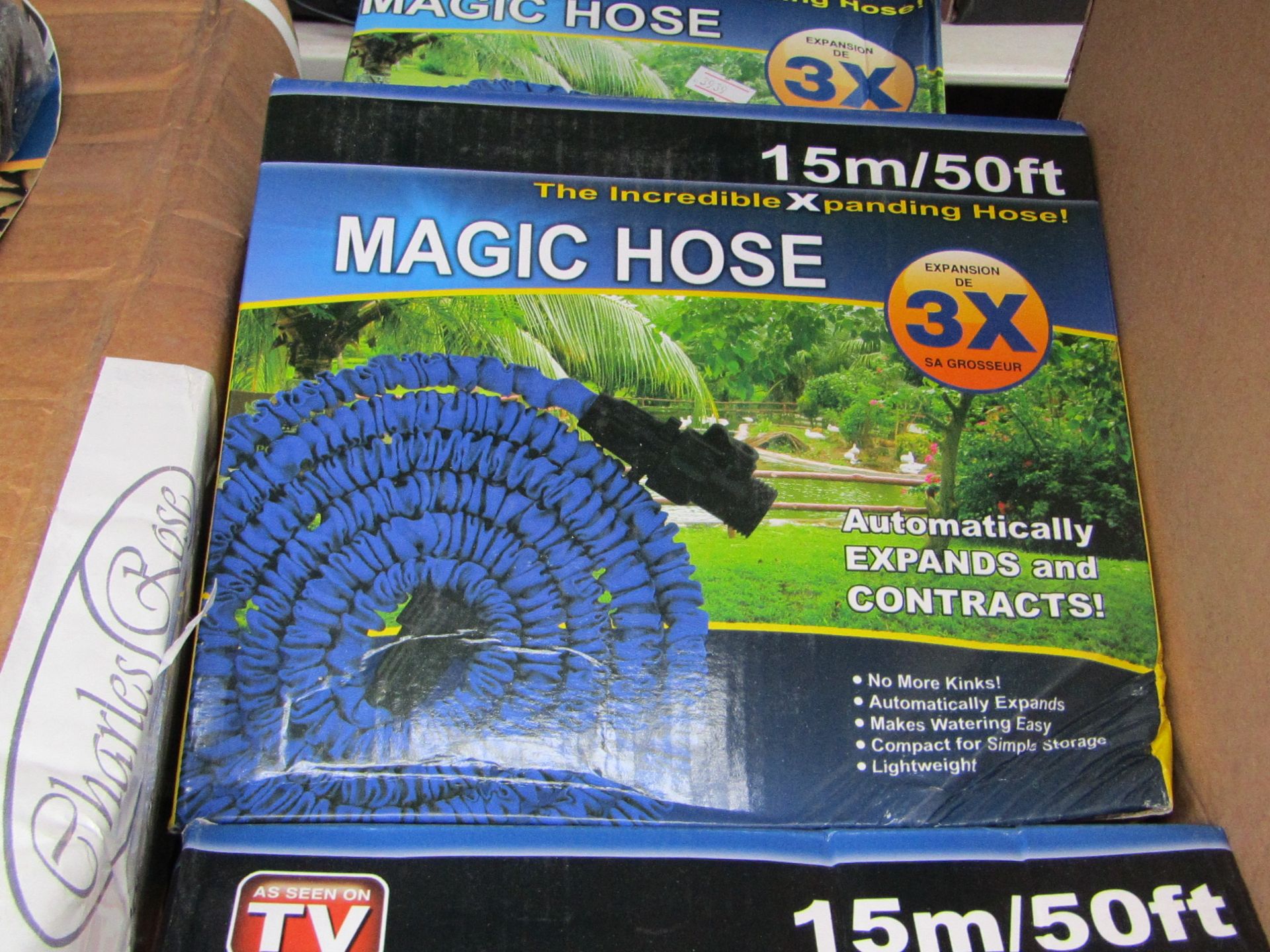 Magic Hose expanding hose up to 50ft, new and boxed.