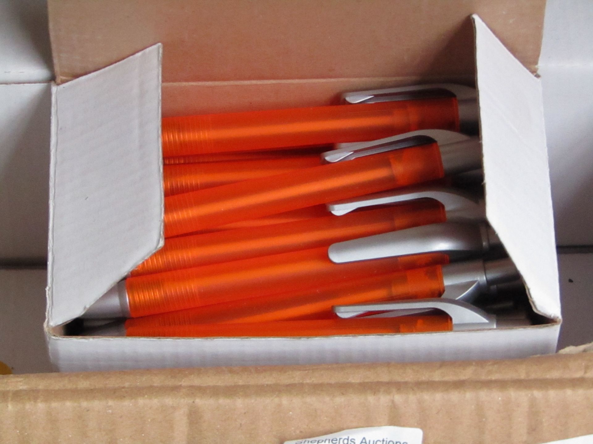 1 x box of 50 Amber, Black ink pens new in box