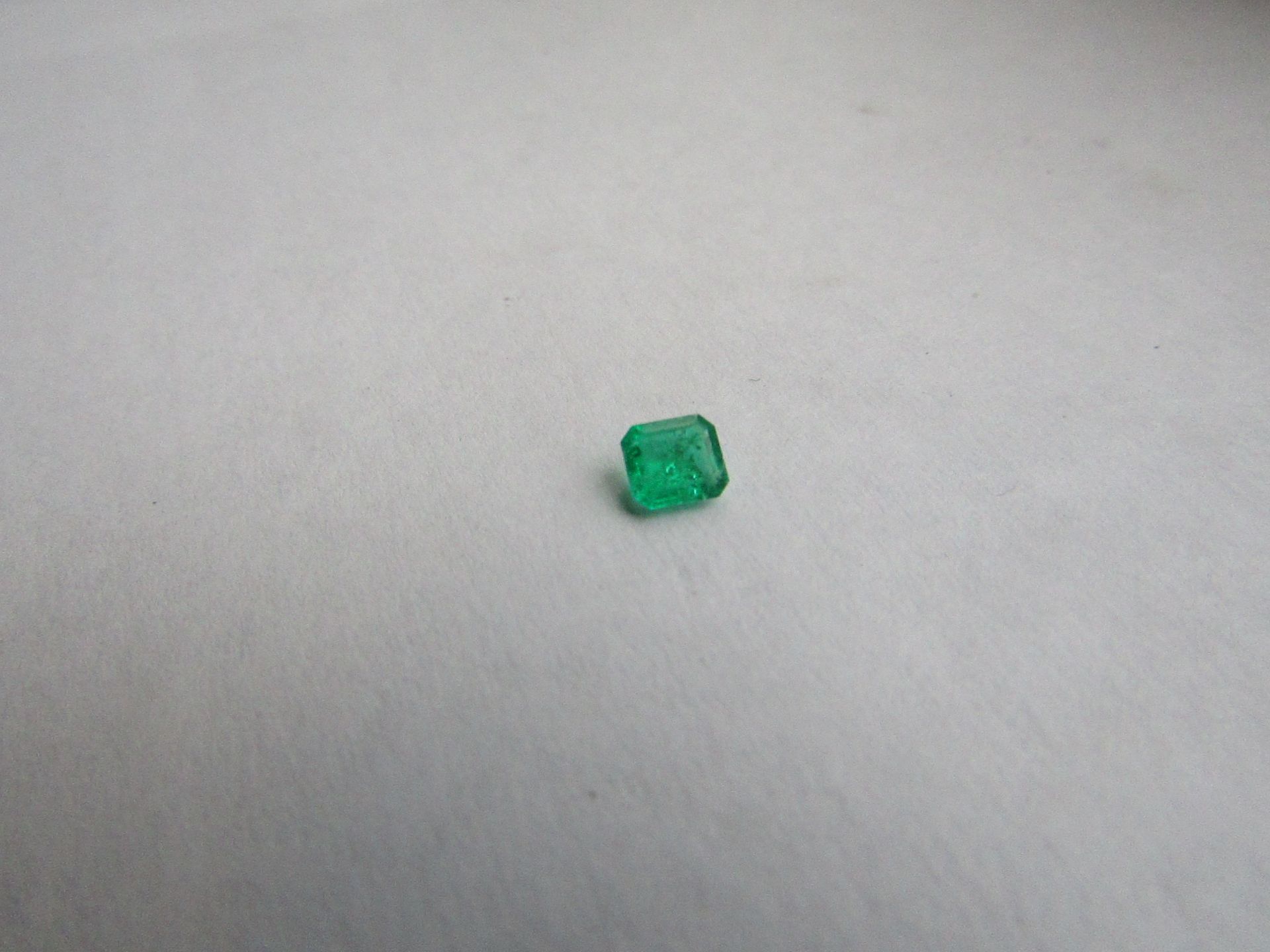 Natural Emerald Weight 0.40 Carat Colour: 088- medium Dark Green; Strong Clarity: I1, Slightly