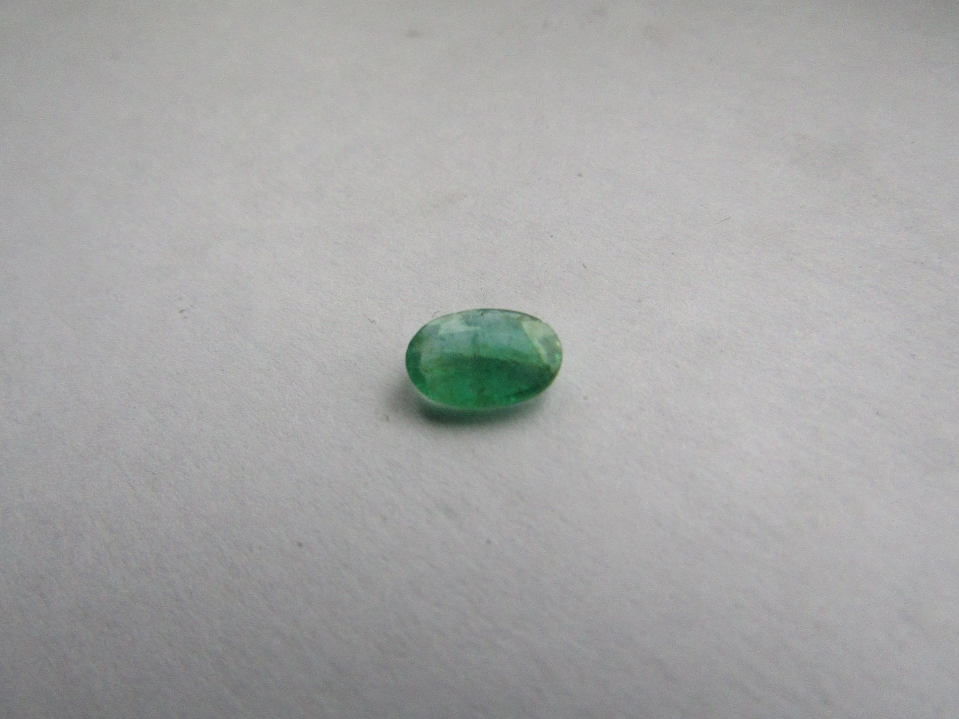 Natural Emerald Weight 0.64 Carat Colour: 088- medium Dark Green; Strong Clarity: I1, Included 1