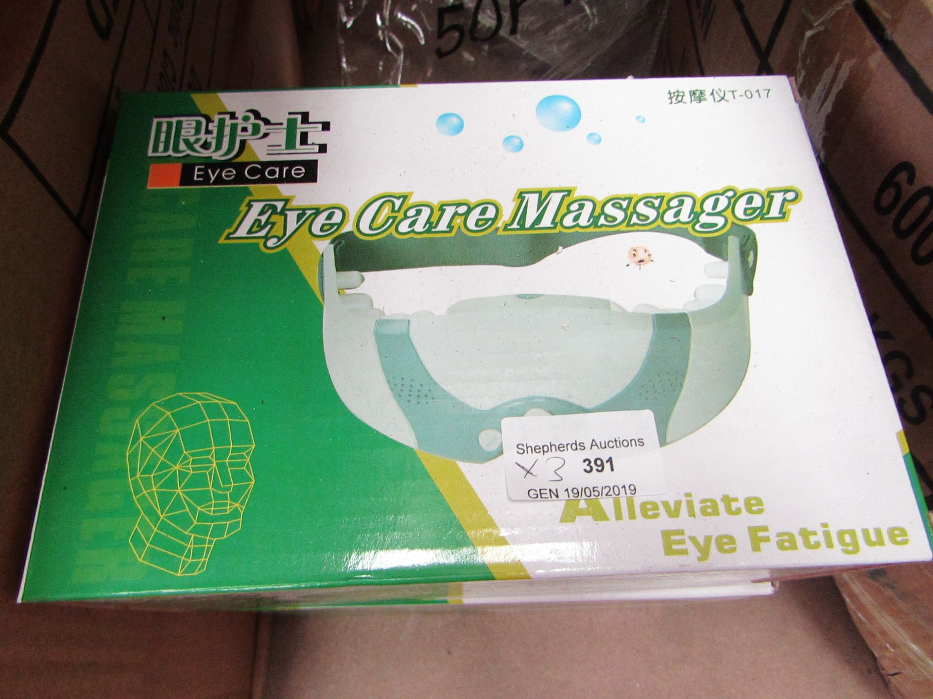 3 x Eye Care Massagers boxed new