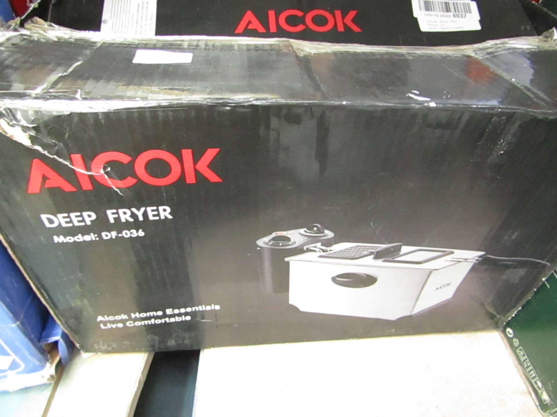 Aicok Deep fryer 3L Model: DF-036. Tested Working & Boxed