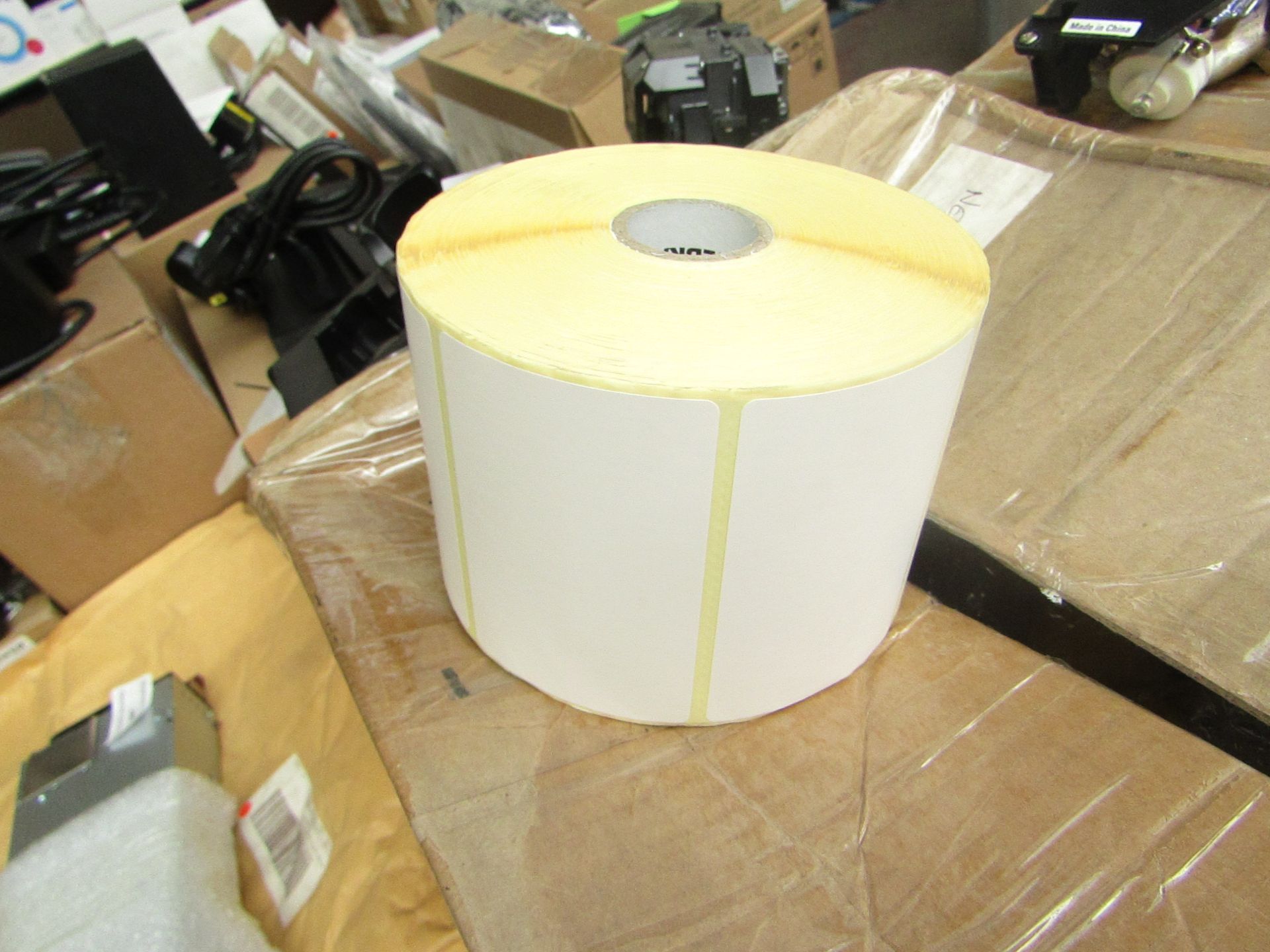 12x Rolls of 1370 76.2 x 50.8 thermal transfer paper, grade B and boxed.