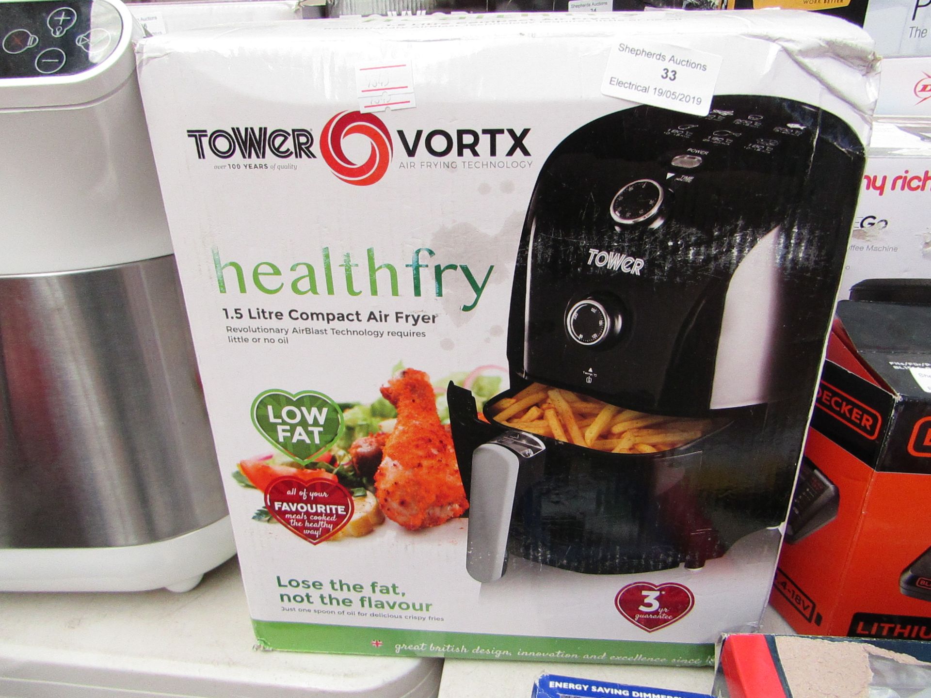 Tower Votex Health Fry Air Fryer, Tested Working & Boxed