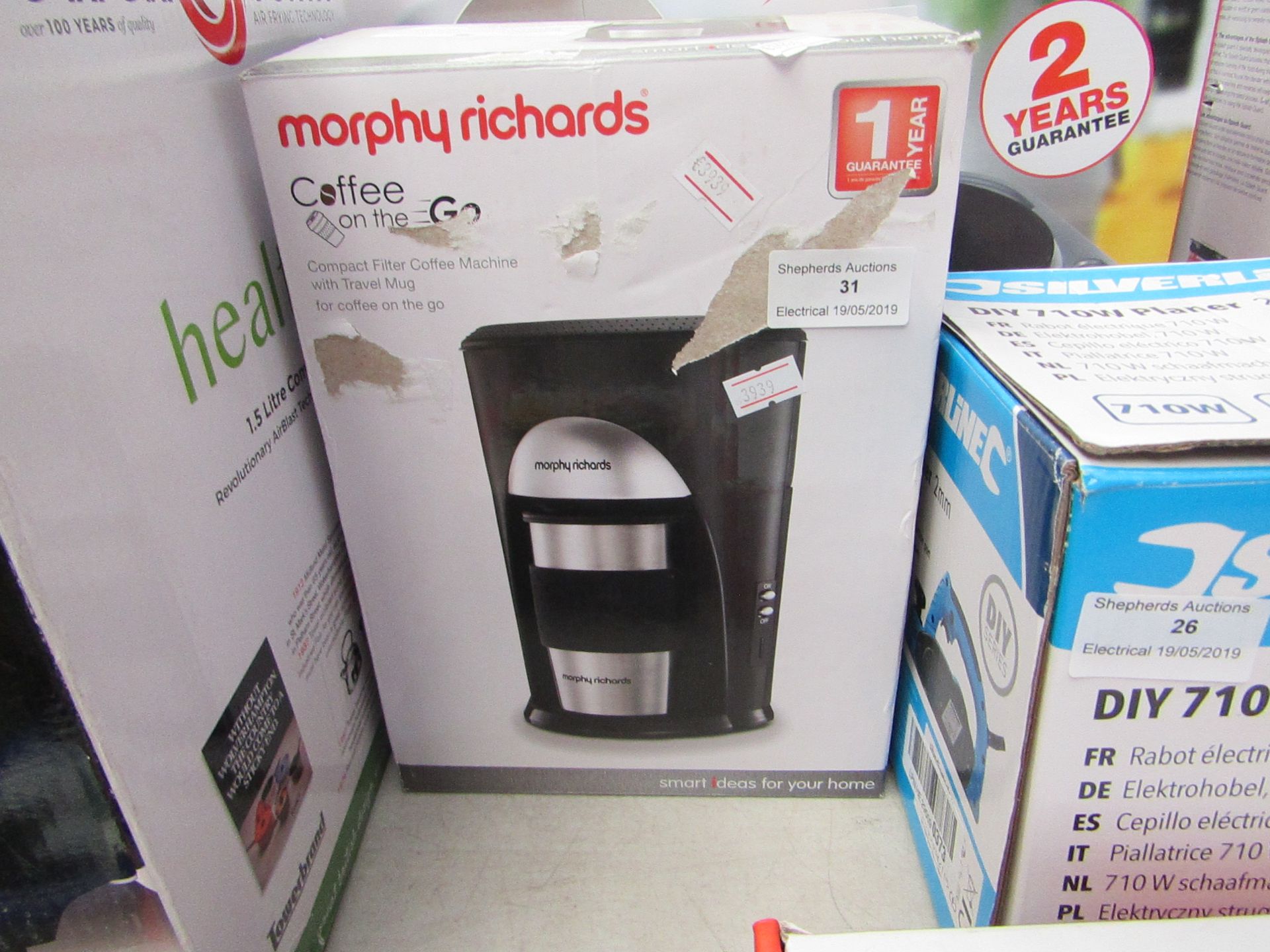 Morphy Richards Coffee on the Go Powers On & Boxed