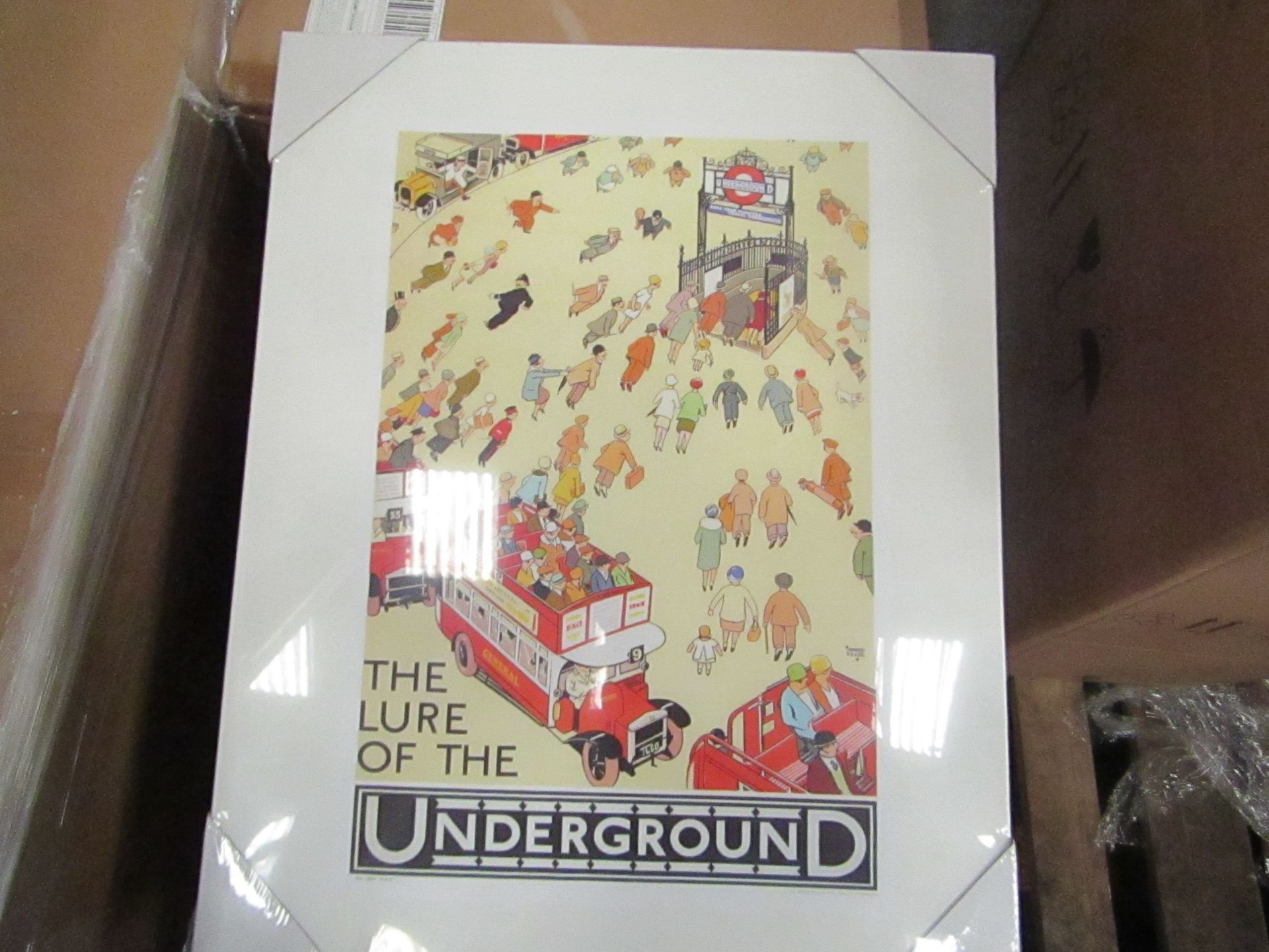 1 x box of 6 "Lure Of The Underground" Canvas size 50cm x 40cm new & packaged