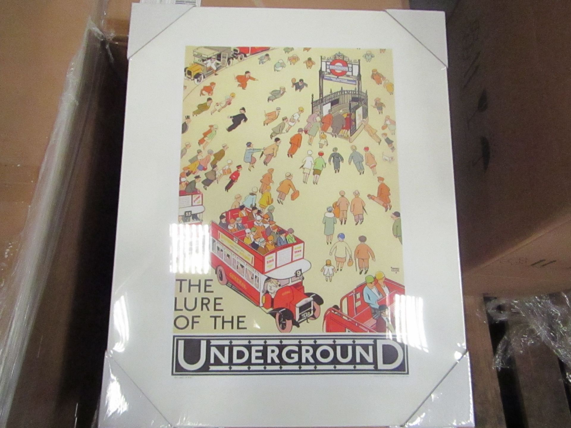 1 x box of 6 "Lure Of The Underground" Canvas size 50cm x 40cm new & packaged