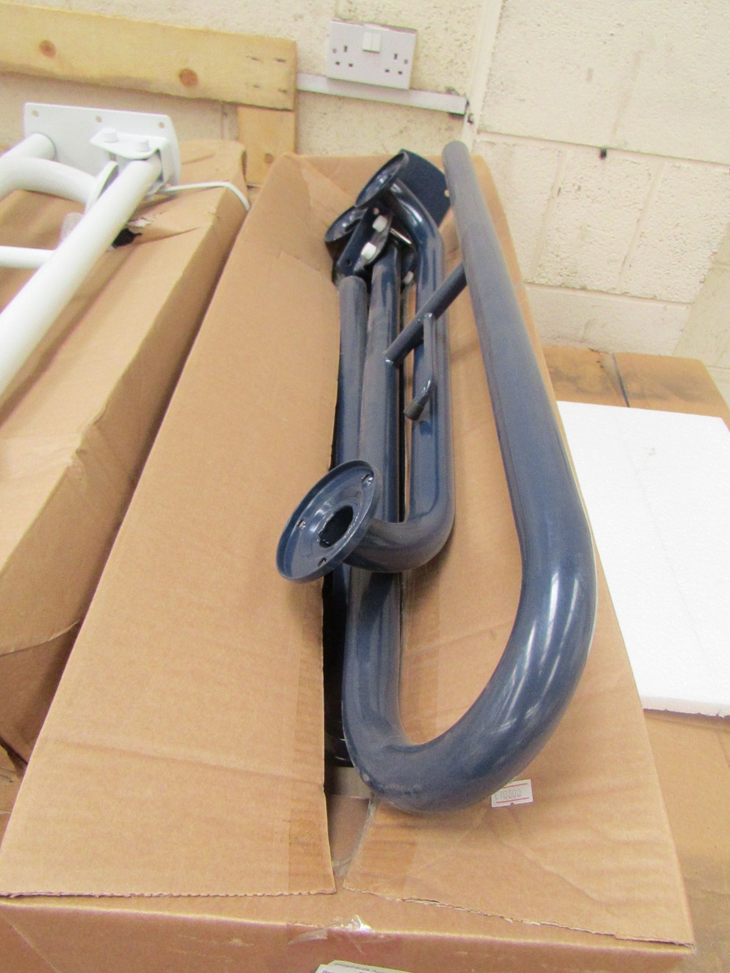 Roca Laura Access disabled toilet grab rail set in Dark Blue, please note the picture is the white