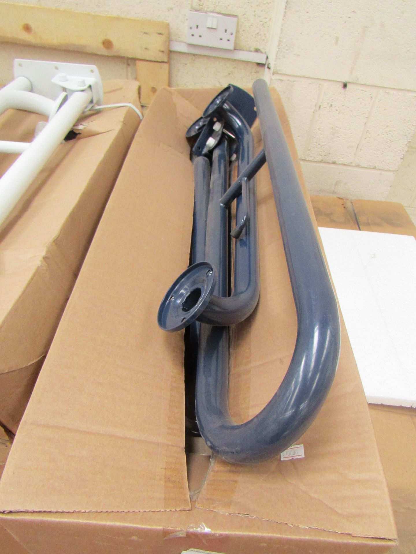 Roca Laura Access disabled toilet grab rail set in Dark Blue, please note the picture is the white