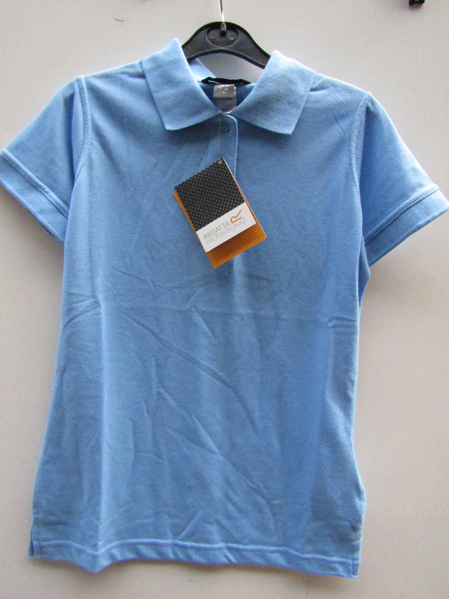 Ladies Regatta polo Shirt Blue size 12 new & Packaged