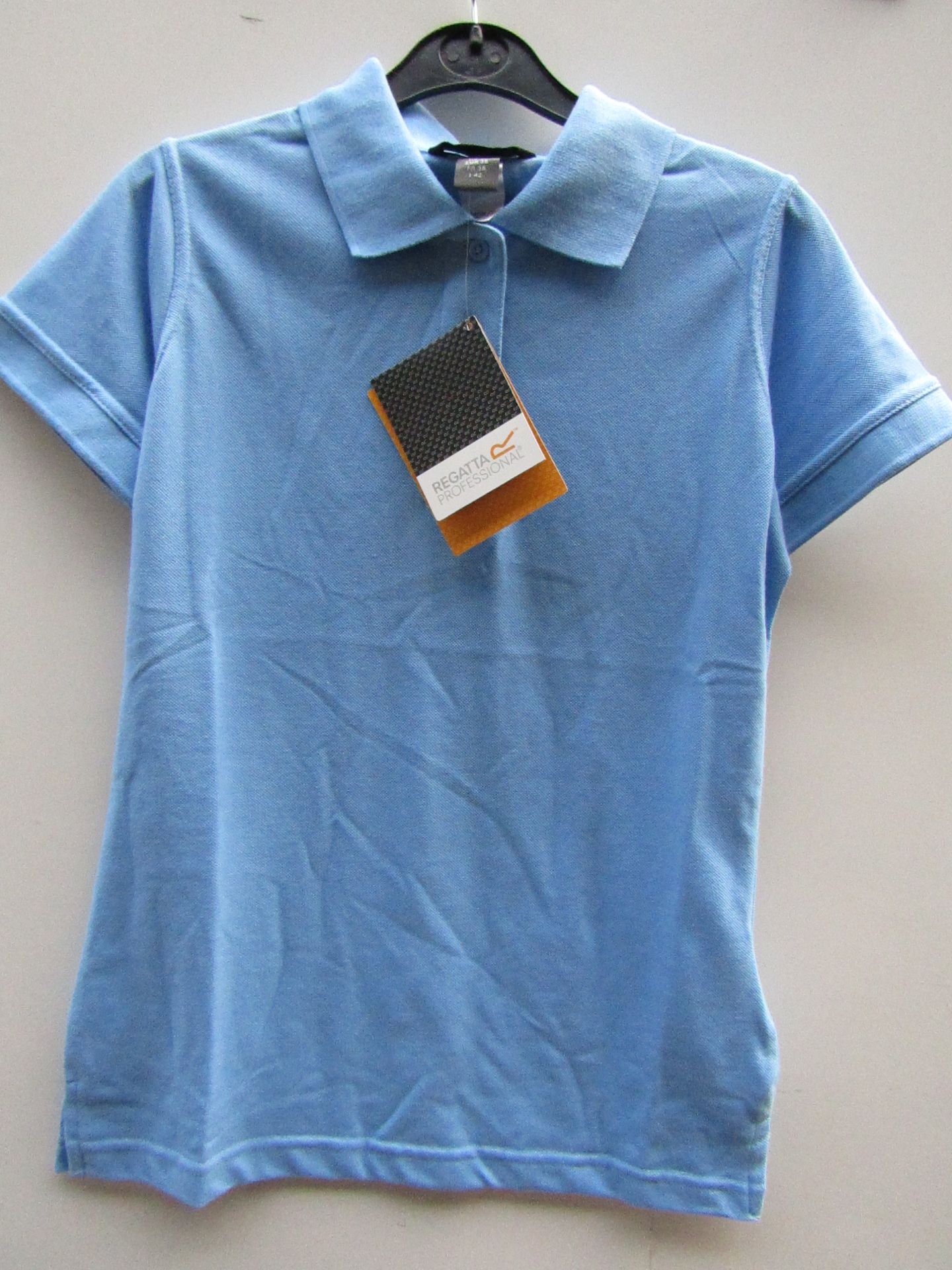 Ladies Regatta polo Shirt Blue size 14 new & Packaged