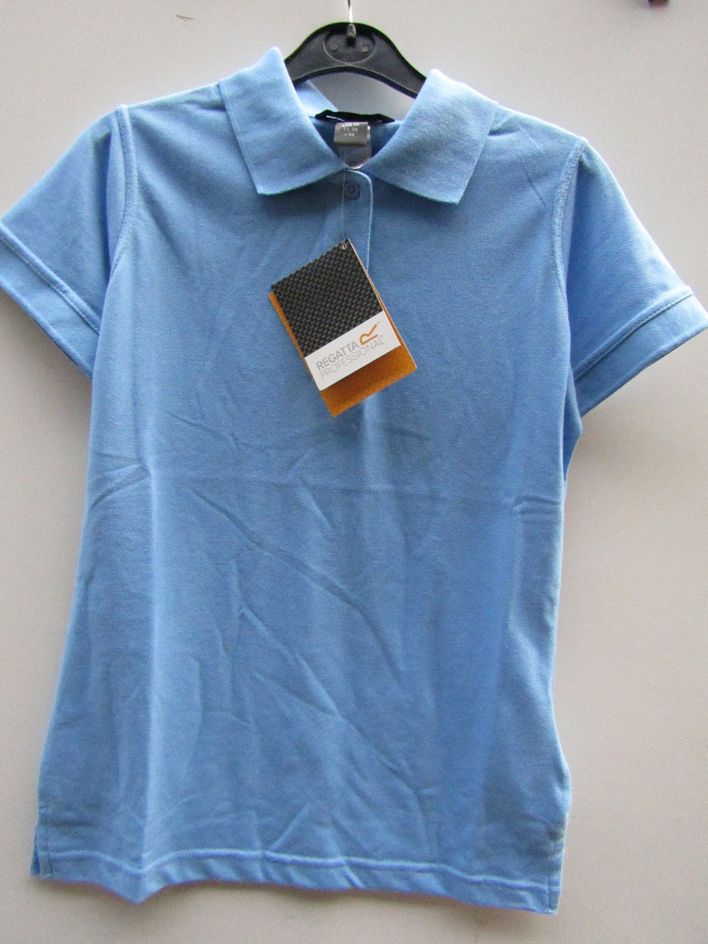 Ladies Regatta polo Shirt Blue size 16 new & Packaged