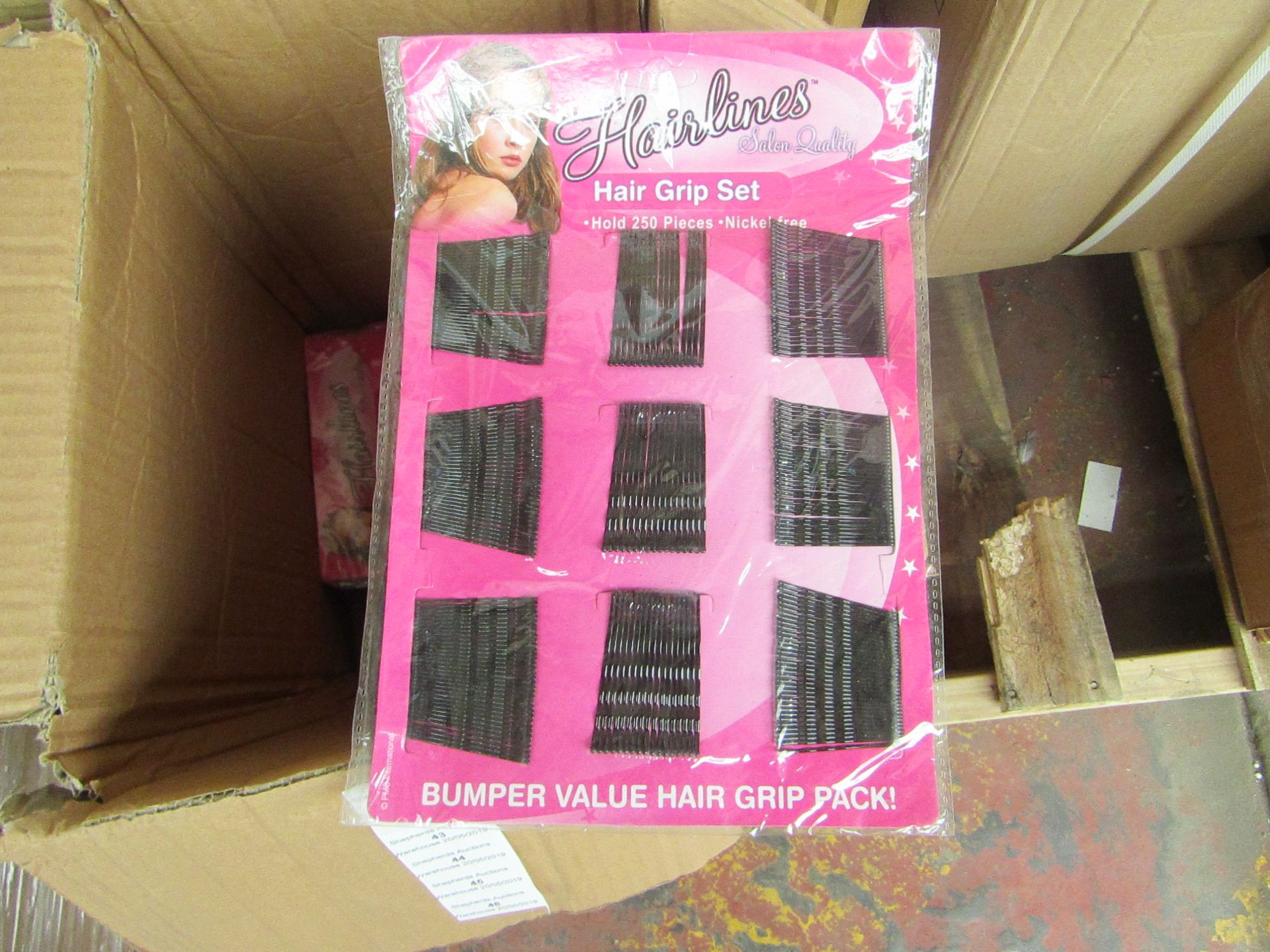 Hairlines Hair Grip Set 250pcs Nickle Free, in Packaging
