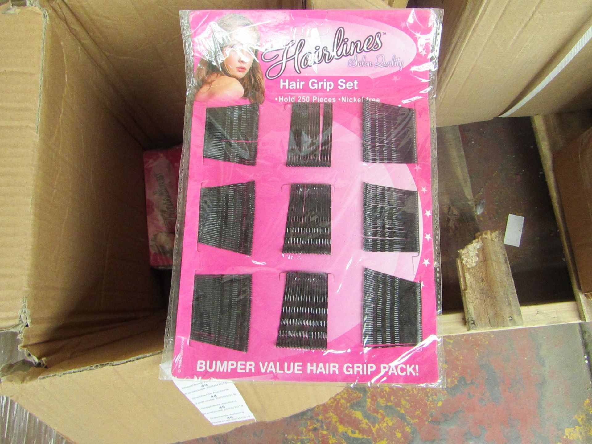 Hairlines Hair Grip Set 250pcs Nickle Free, in Packaging