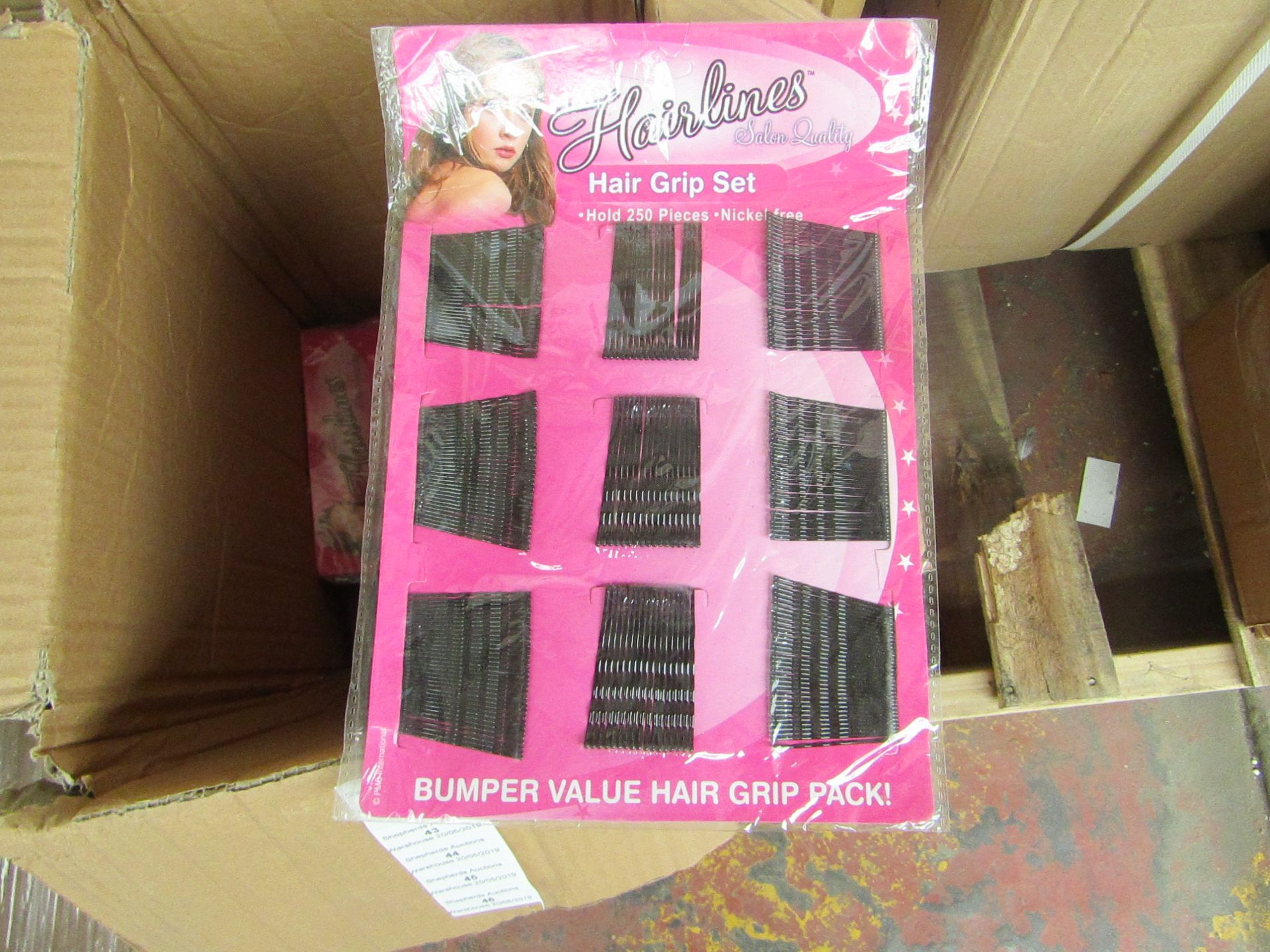 Hairlines Hair Grip Set 250pcs Nickle Free, in Packaging