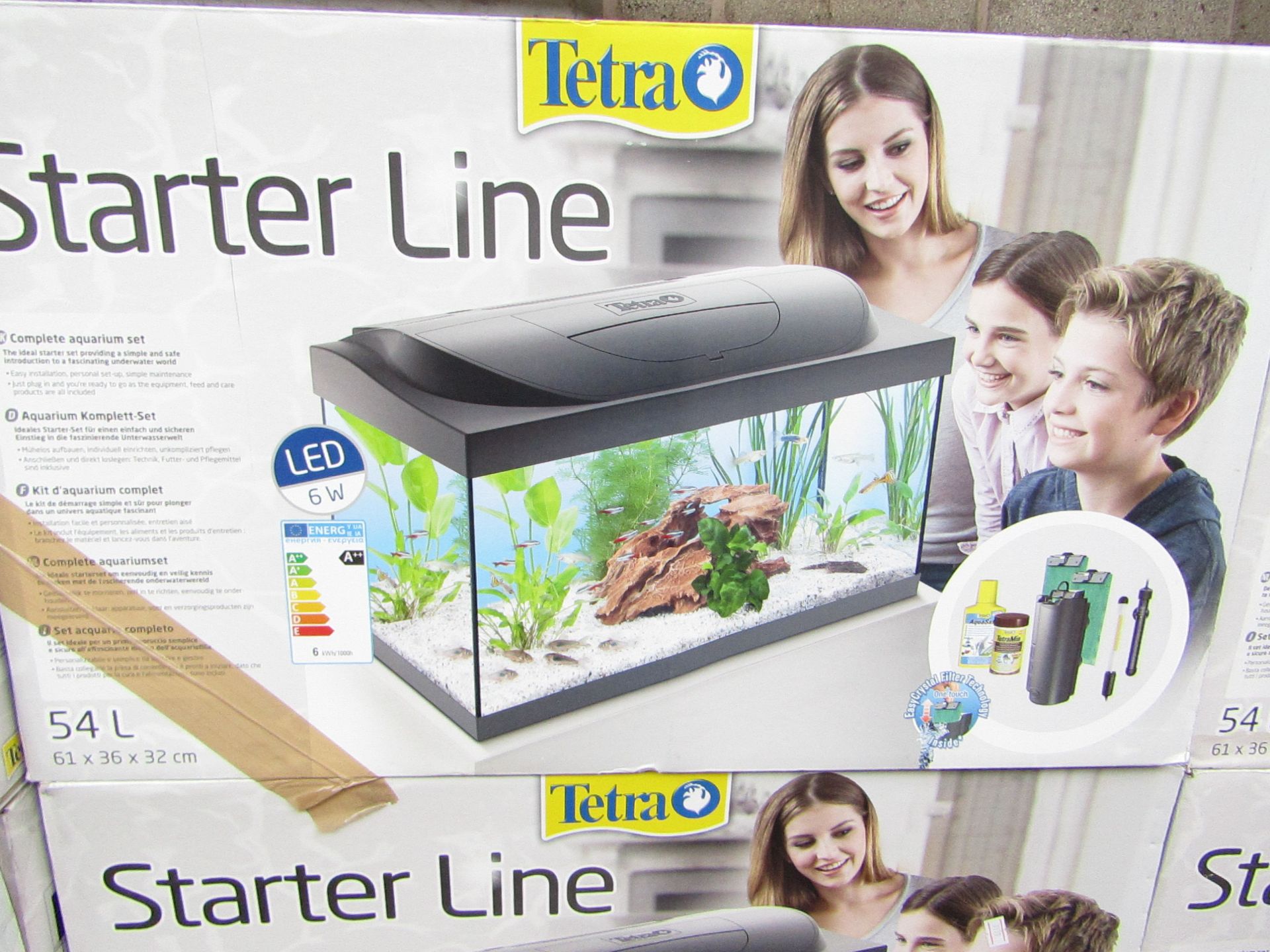 Tetra 54 L Starterline Aquarium Set comes boxed with accessories which may include a combination of