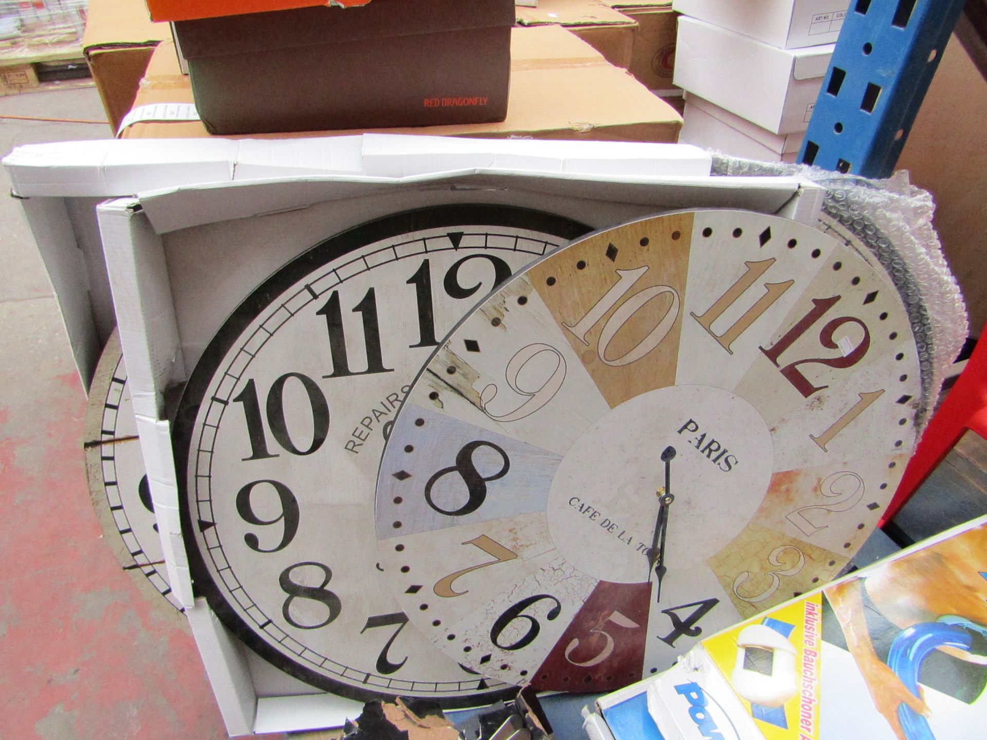 4 X Large Clocks all unchecked & untested