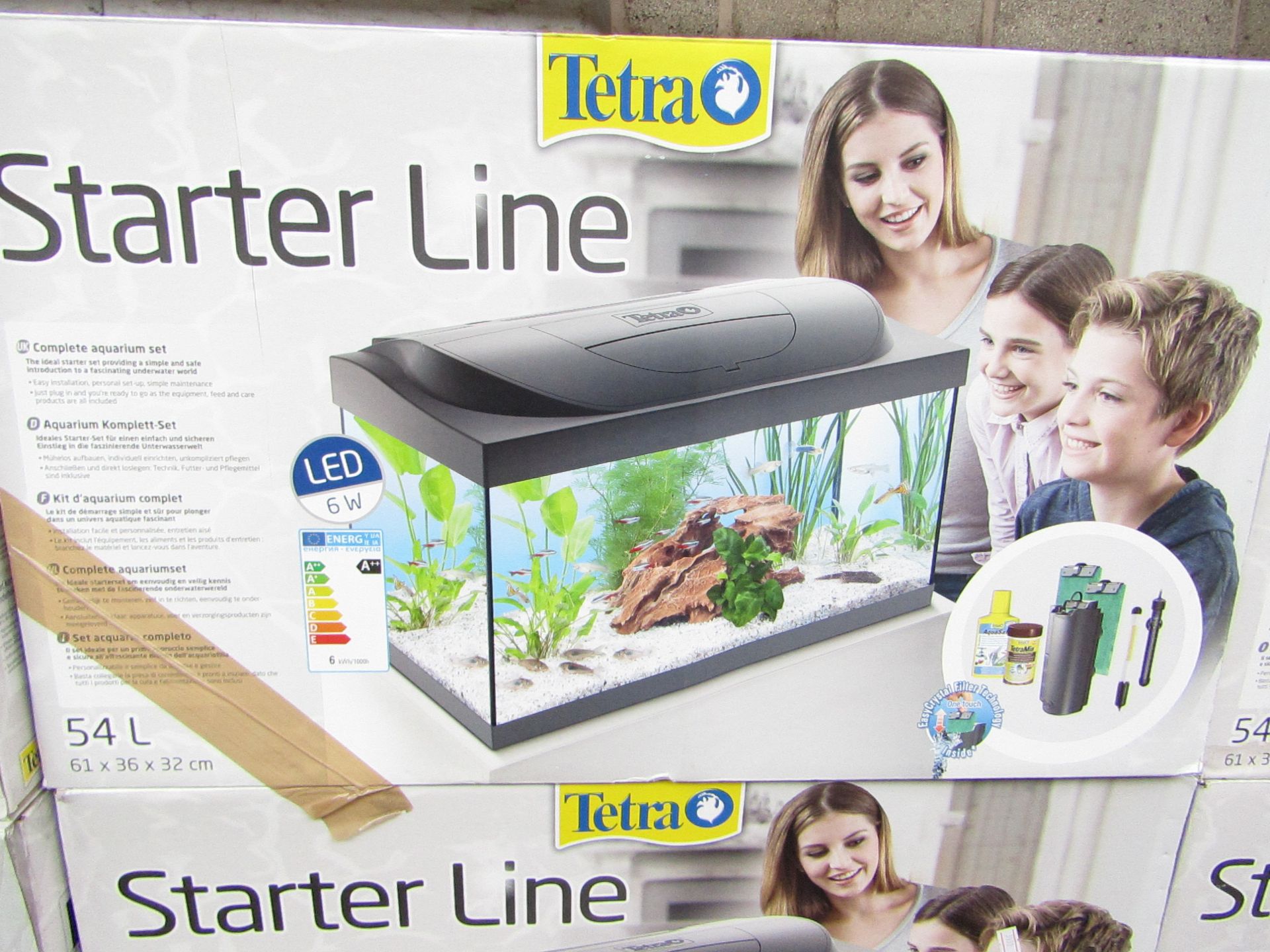 Tetra 54 L Starterline Aquarium Set comes boxed with accessories which may include a combination of